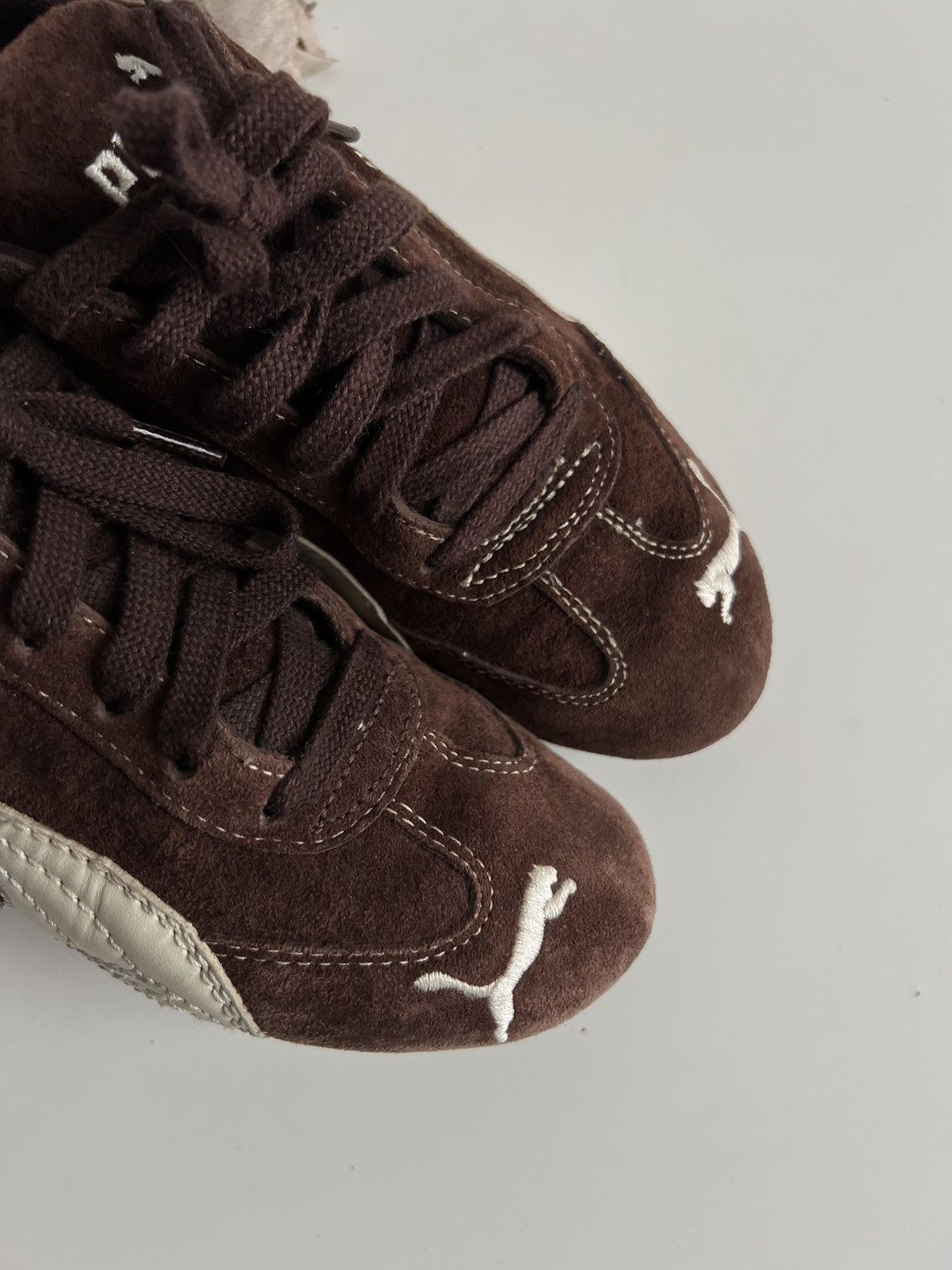 Puma Vintage Puma Speedcat Brown Suede Sneakers Size US 7 / IT 37 - 8 Thumbnail