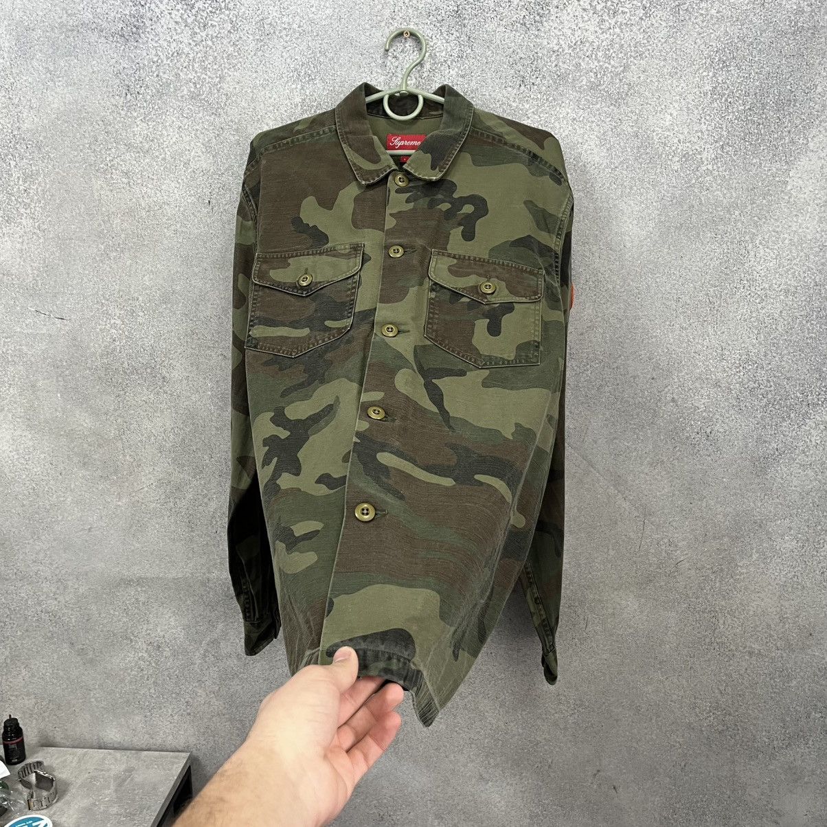Supreme Supreme Woodland Camo Ripstop military shirt Size US L / EU 52-54 / 3 - 6 Thumbnail