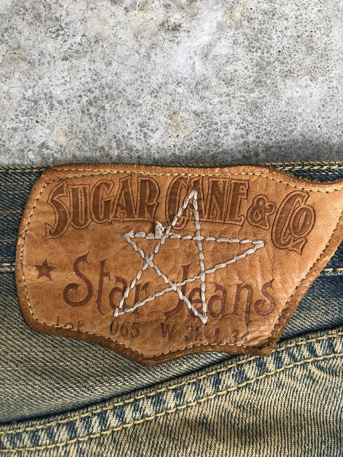 Sugar Cane Vintage Sugarcane 065 Distressed Denim Selvedge Denim Star Size US 32 / EU 48 - 21 Thumbnail