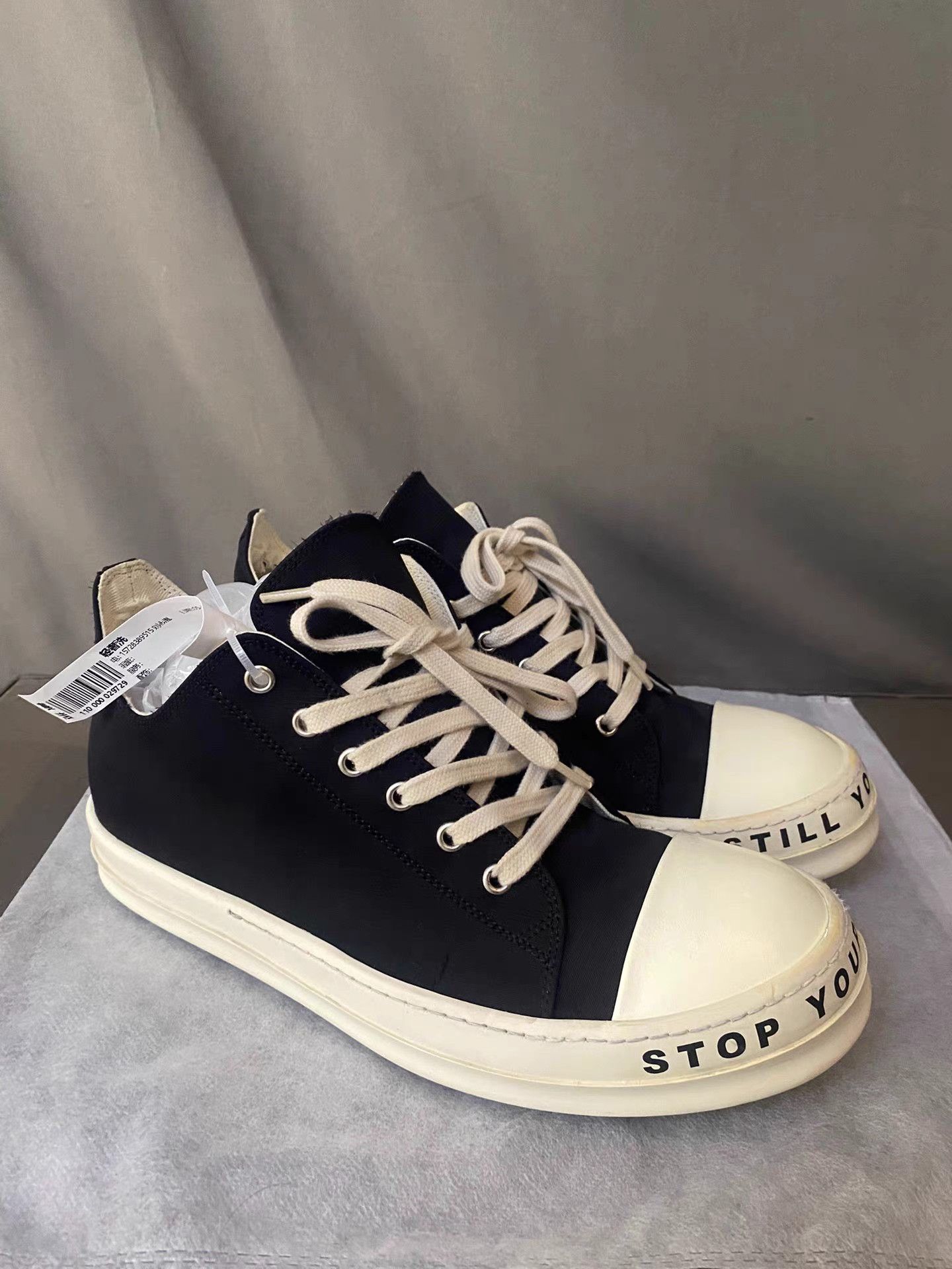 Rick Owens Rick Owens DRKSHDW Satin Low-Top Turbo Cyclops Size US 10 / EU 43 - 3 Thumbnail