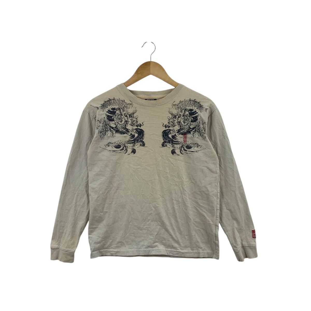 Vintage Vintage SUKAJAN JAPAN DRAGON RYU Bullet Noise Tee Shirt Top Size M / US 6-8 / IT 42-44 - 1 Thumbnail