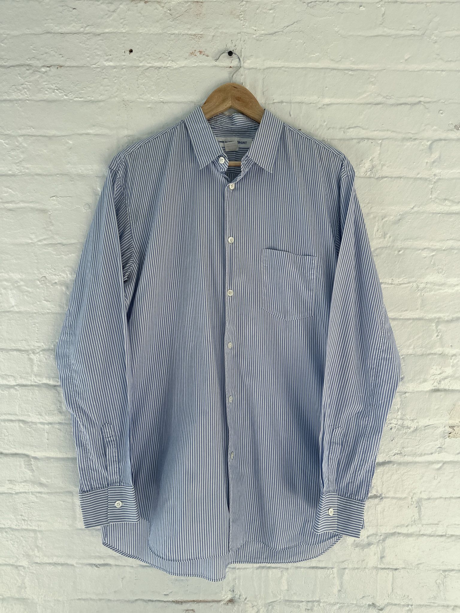 Comme des Garcons Comme des Garcons SHIRT Striped Button Up Shirt Size US M / EU 48-50 / 2 - 1 Thumbnail