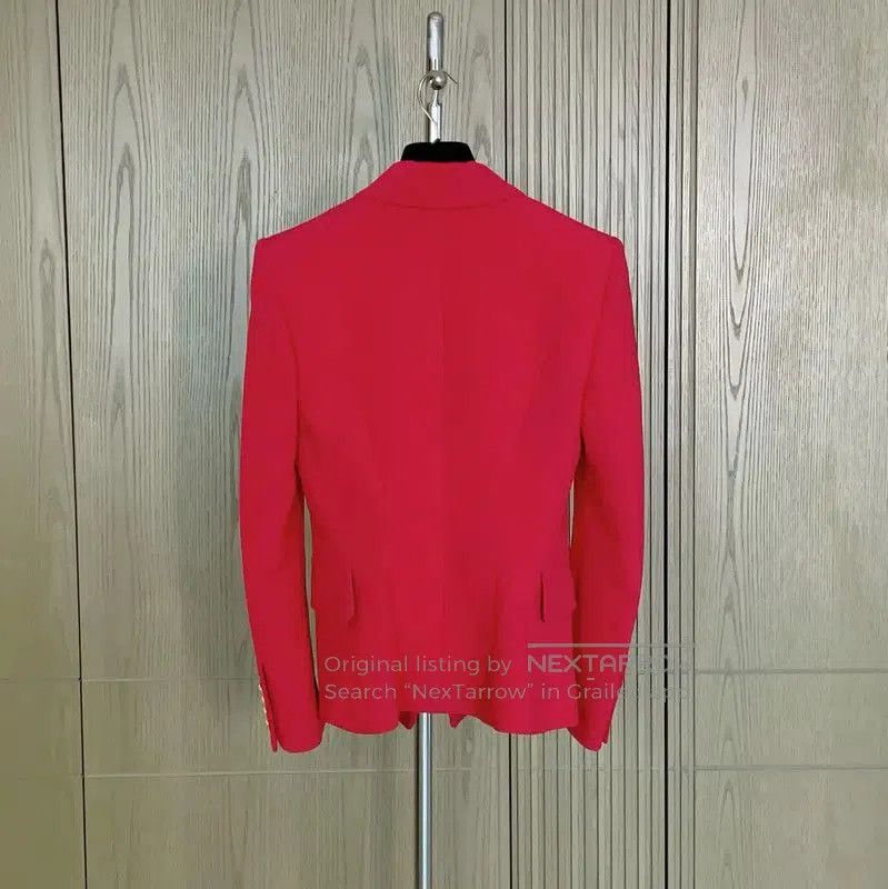 Balmain Red Wool Women's Blazer .
