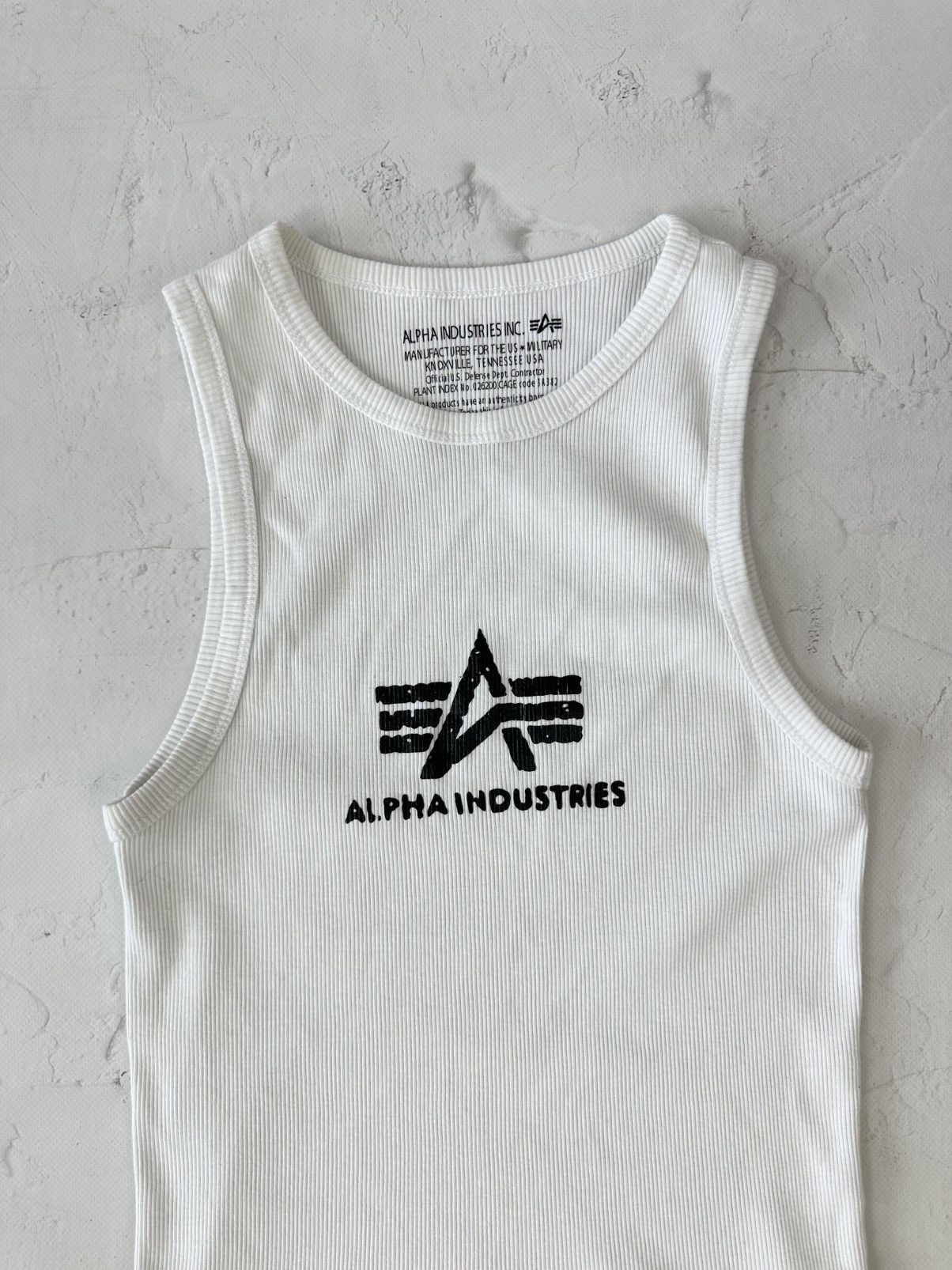 Alpha Industries Alpha Industries White Logo Top Size S / US 4 / IT 40 - 2 Thumbnail