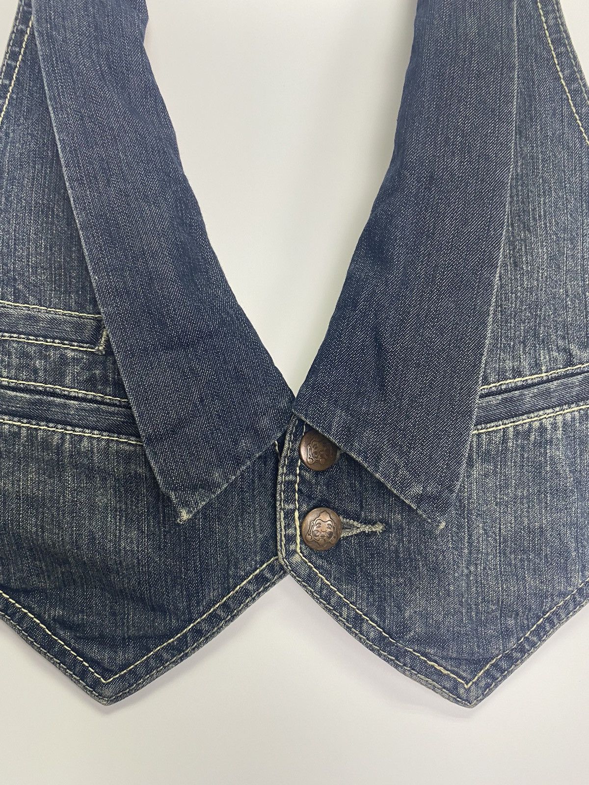 Evisu × Vintage Vintage Evisu Denim Vest Size US M / EU 48-50 / 2 - 7 Thumbnail