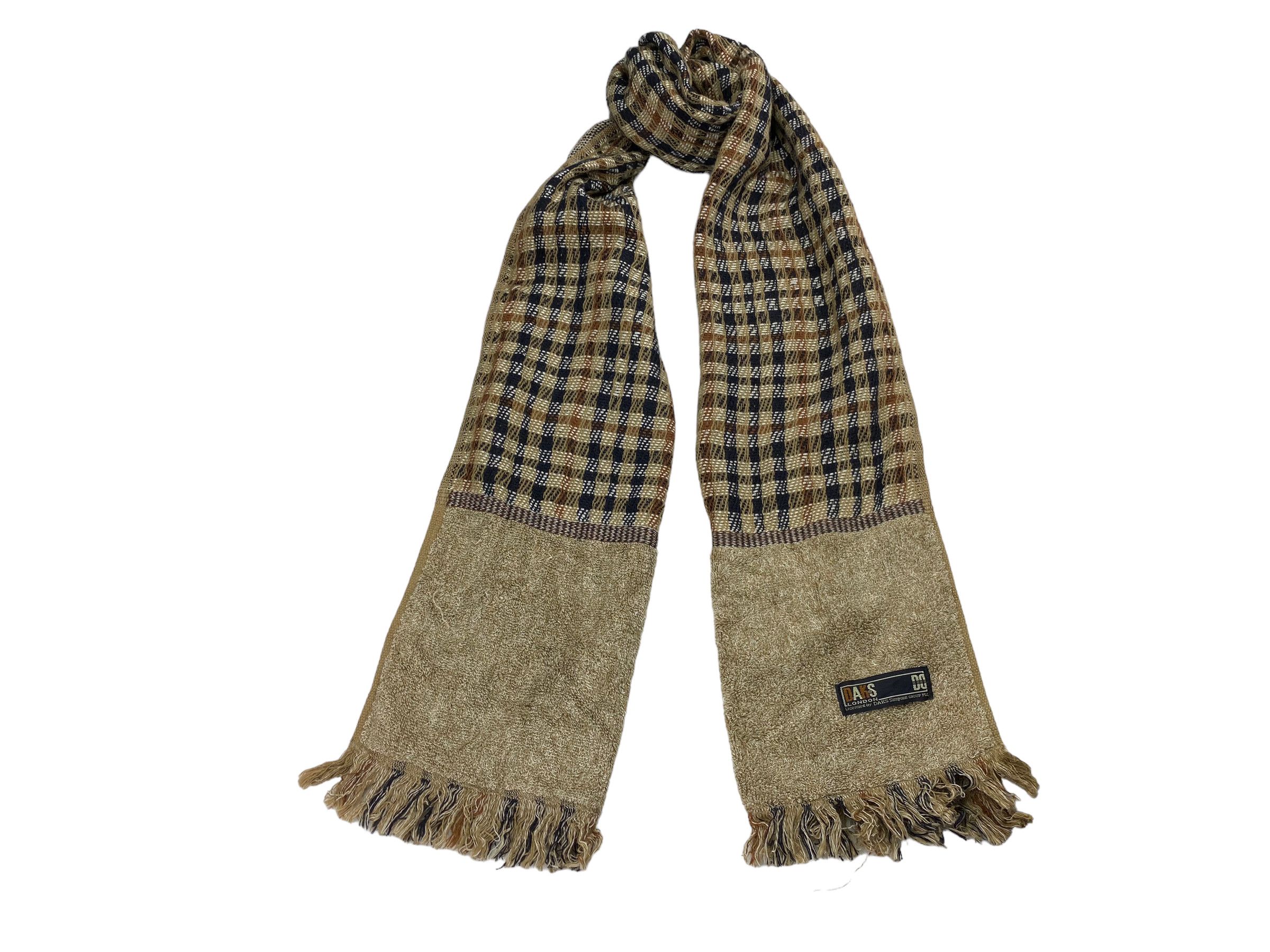 DAKS × Vintage Daks of London scarf Cotton Checkered Vintage Scarves Size ONE SIZE - 1 Thumbnail