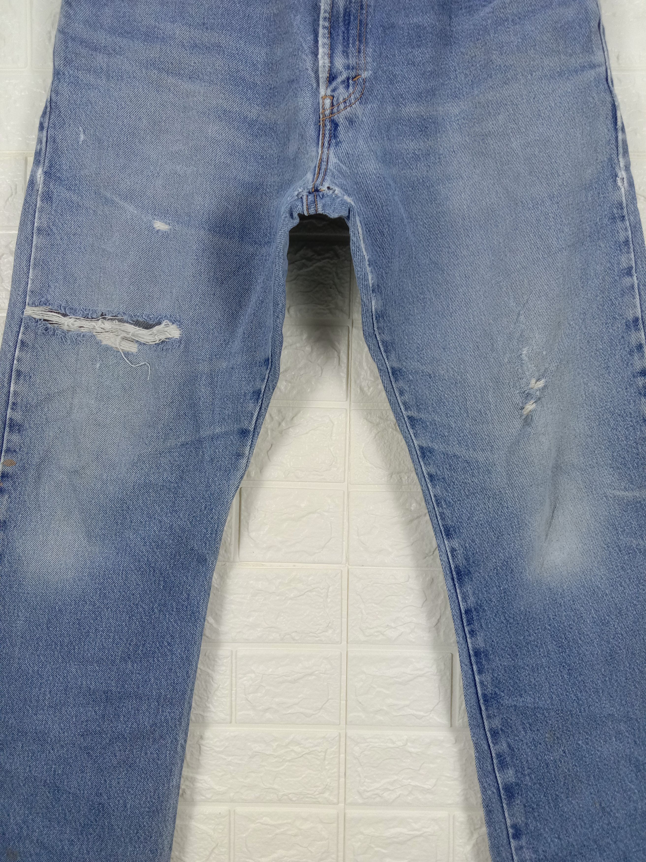 Levi's Vintage Levi's 517 Flare Jeans Stone Wash Distressed Denim Size US 34 / EU 50 - 3 Thumbnail