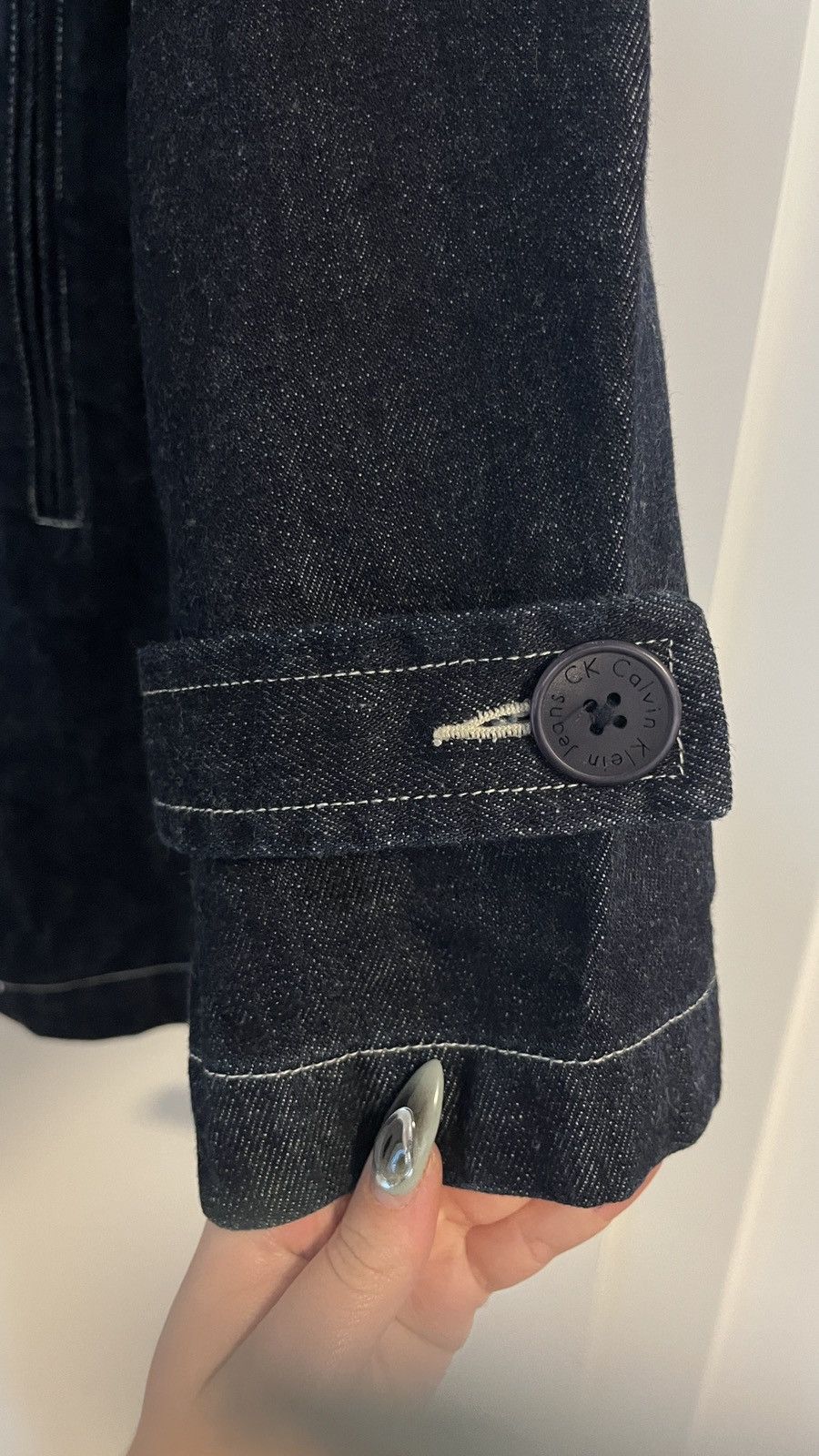 Calvin Klein Calvin Klein Jeans Dark Wash Coat Size L / US 10 / IT 46 - 3 Thumbnail