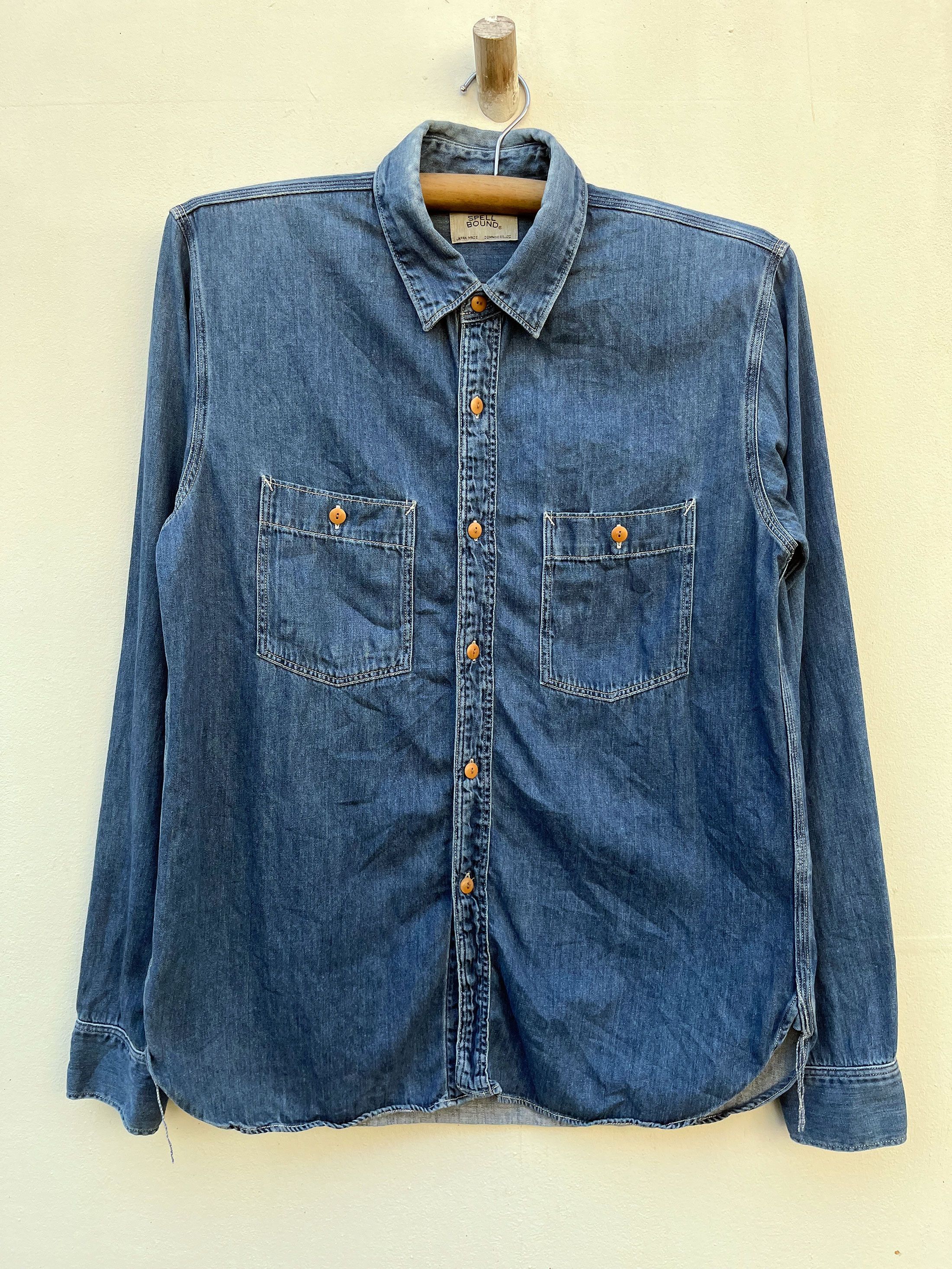American Classics × Japanese Brand × Spellbound Spell Bound Japan Western  Worker Denim Shirt | Grailed