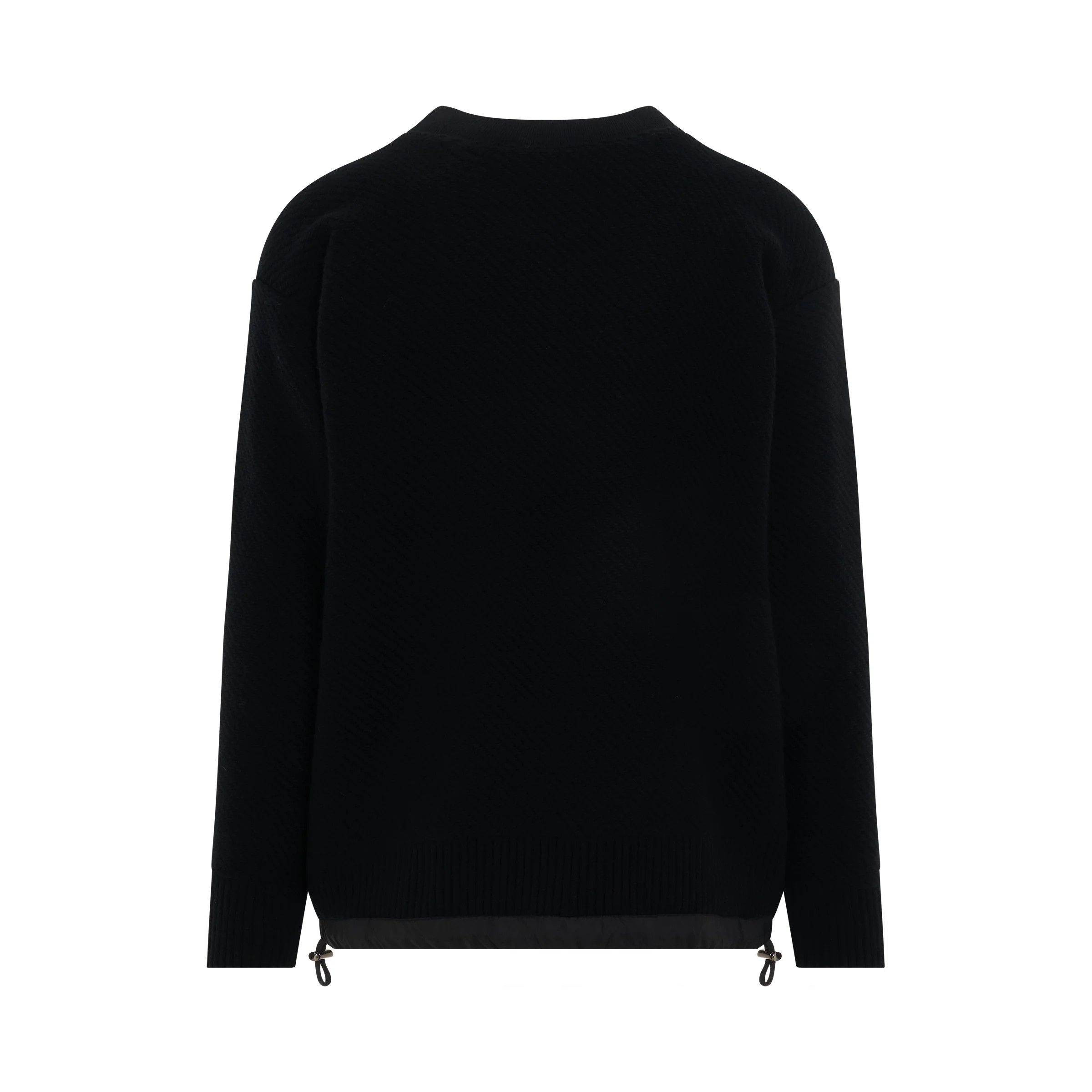 Sacai o1mris0824 Knit Pullover in Black Size US S / EU 44-46 / 1 - 4 Thumbnail