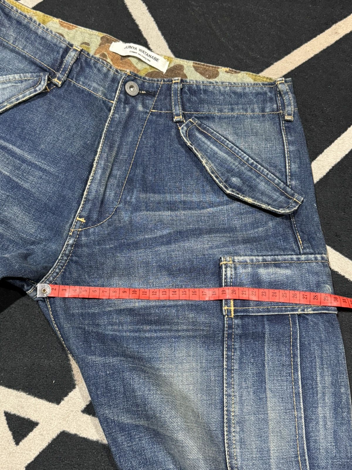 Junya Watanabe Junya Watanabe Comme Des Garcons Camouflage Denim Cargo Size US 30 / EU 46 - 11 Thumbnail