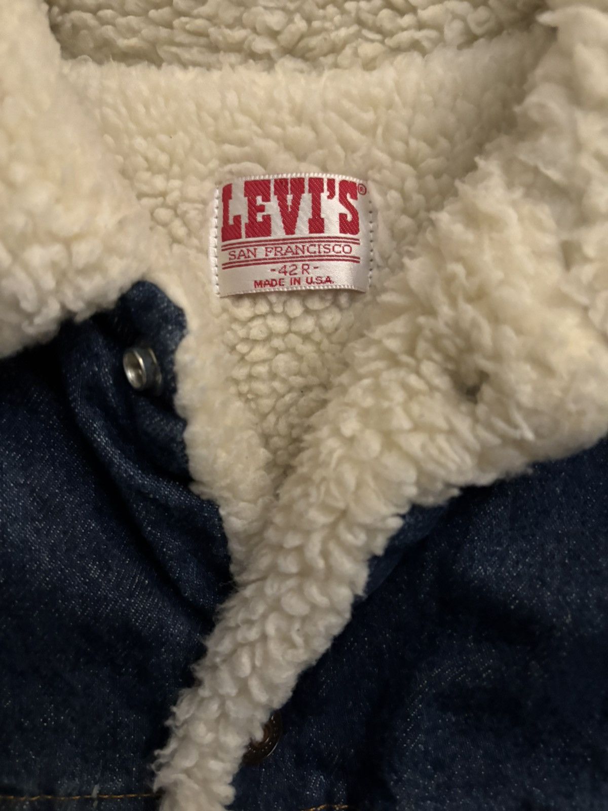 Levi's Vintage Clothing Levi’s 1980’s Vintage navy denim jacket Size US L / EU 52-54 / 3 - 4 Thumbnail