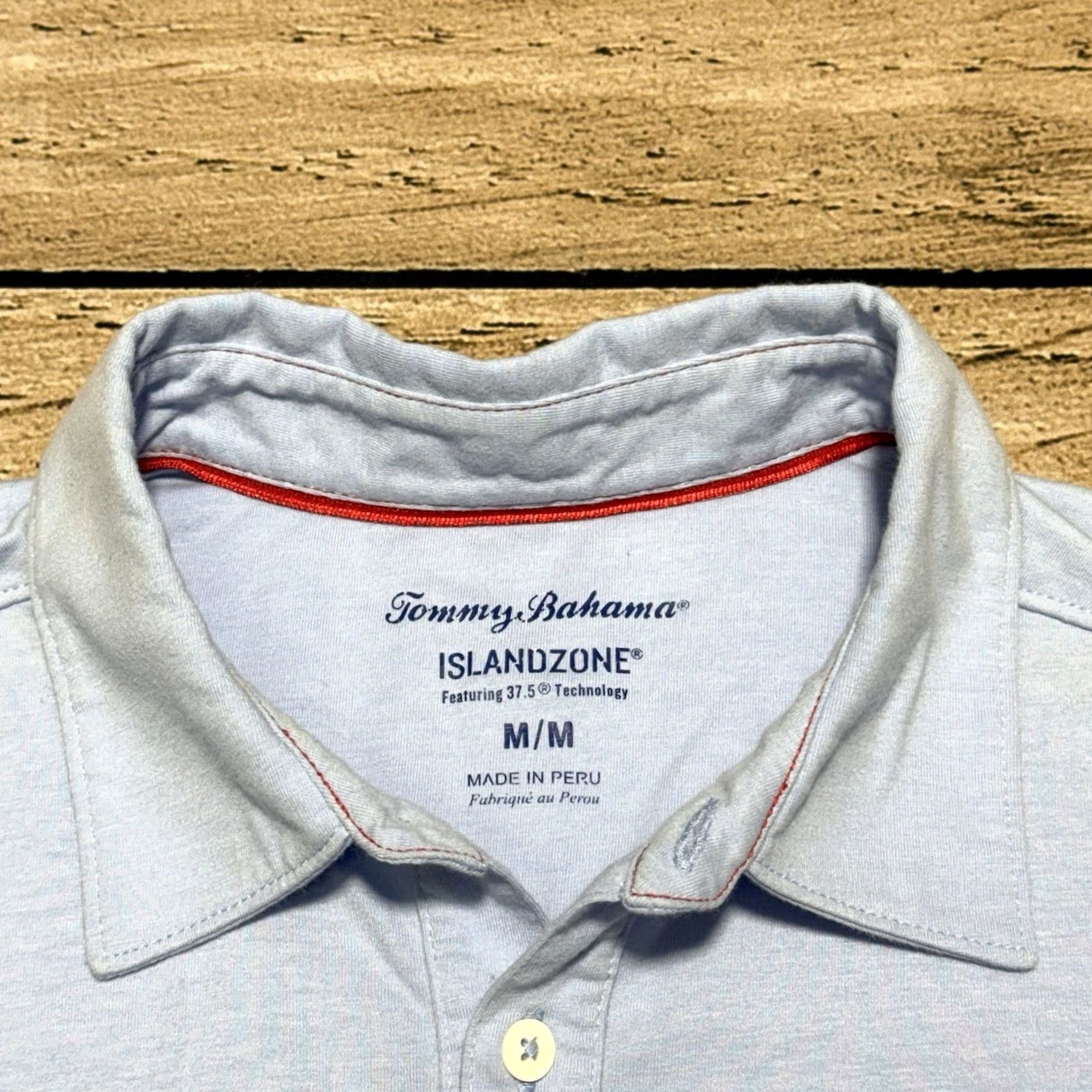 Tommy Bahama VINTAGE Tommy Bahama Polo Shirt Mens M Blue Island Zone Long Sleeve Pocket Sailfish Size US M / EU 48-50 / 2 - 3 Thumbnail