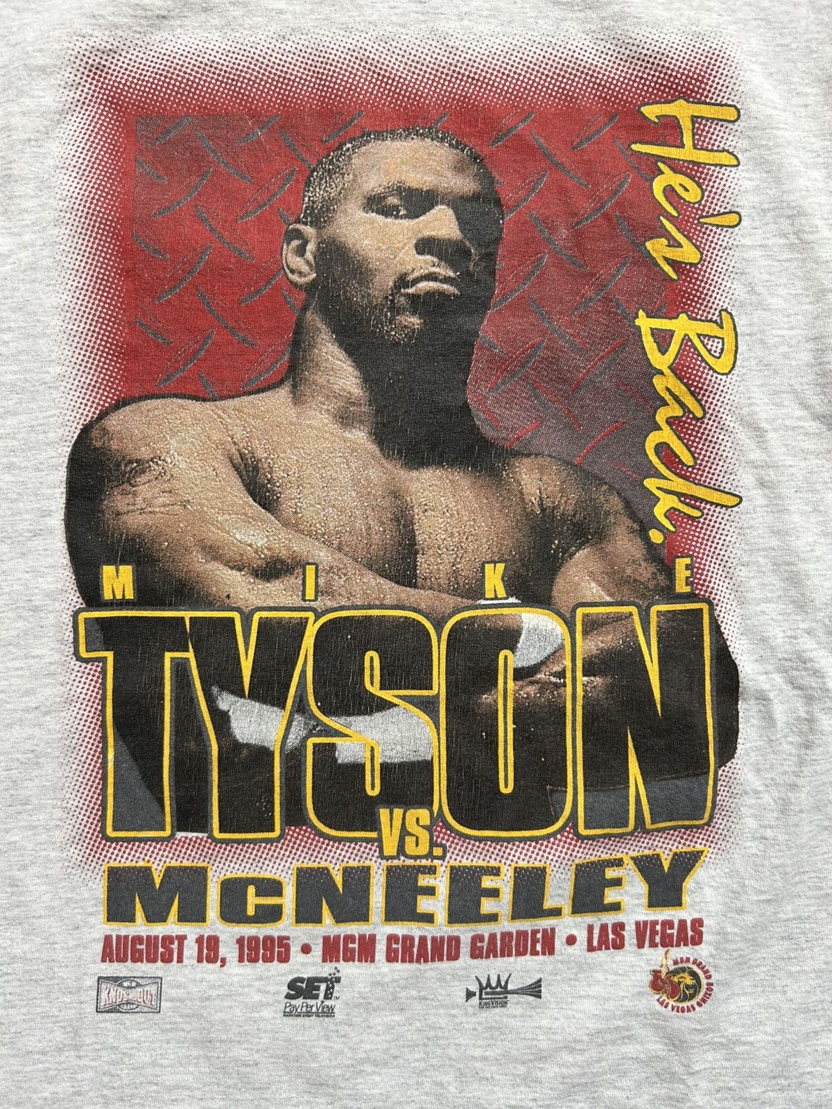 Vintage Vintage 90s Tyson McNeeley Boxing Sports Tee MGM 1995 Size US L / EU 52-54 / 3 - 2 Thumbnail