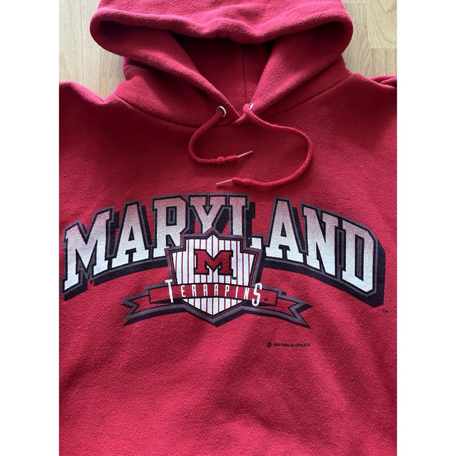 Tultex VINTAGE Tultex Maryland Terrapins Hoodie Size L Red Pullover Spellout USA 90s Men’s Size US L / EU 52-54 / 3 - 2 Thumbnail