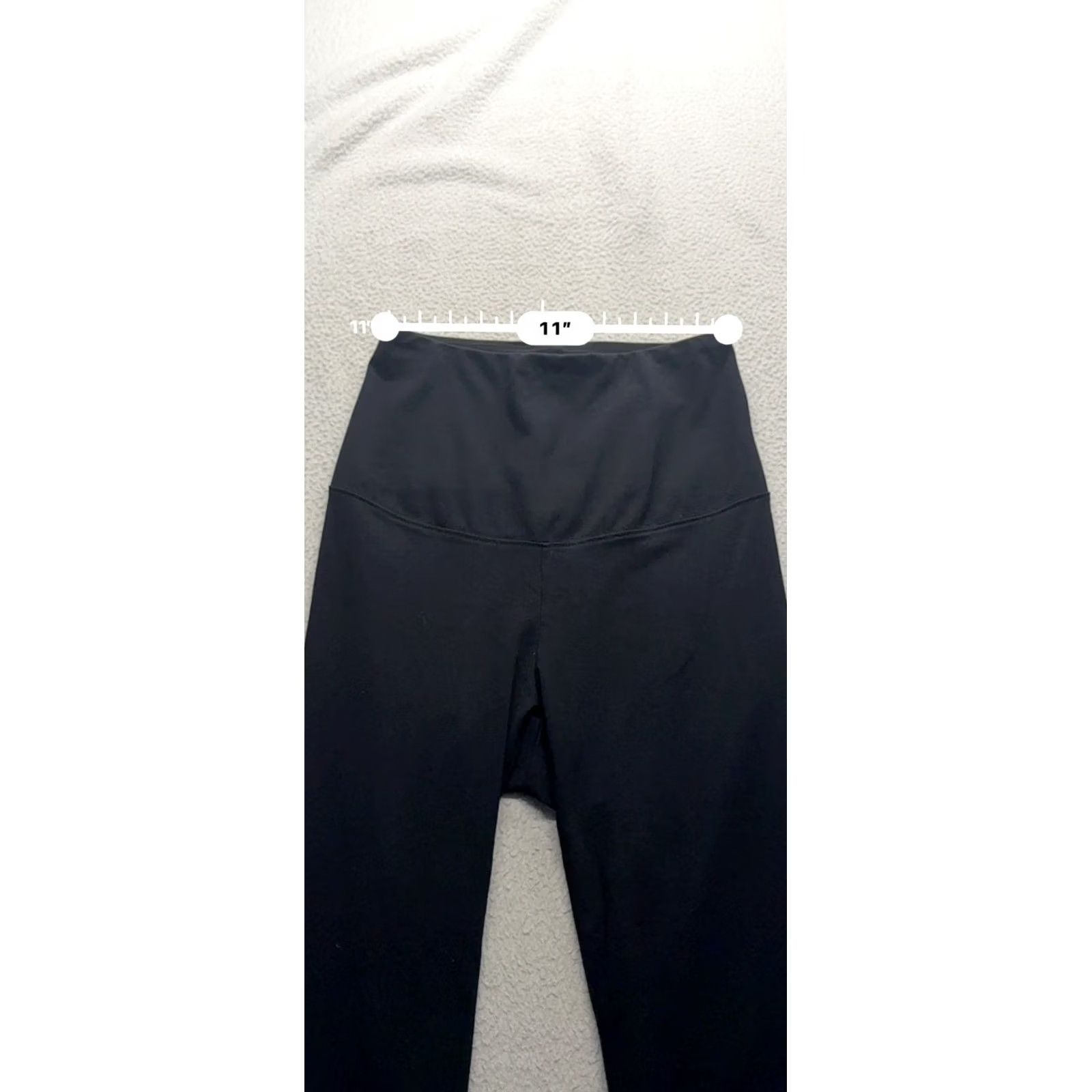 Vintage Motherhood Maternity Leggings - S - Black - High-Waist - 33" Length - Womens Size 28" / US 6 / IT 42 - 8 Thumbnail