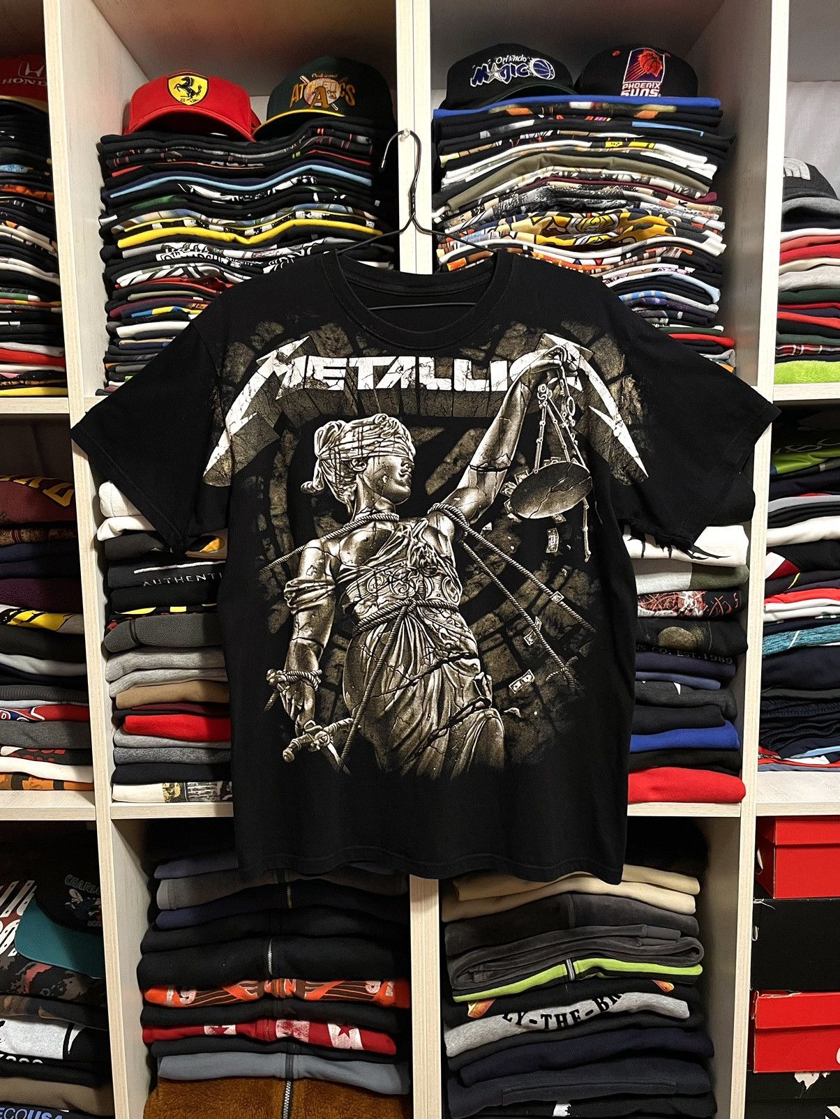 Band Tees Vintage Y2K Metallica And Justice For All Over Print T-Shirt Size US L / EU 52-54 / 3 - 1 Thumbnail