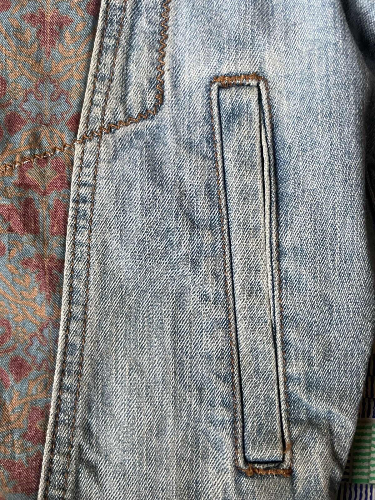 Japanese Brand × Vintage VINTAGE BOBSON DENIM JACKET WITH SOUTHWEST Size L / US 10 / IT 46 - 13 Thumbnail