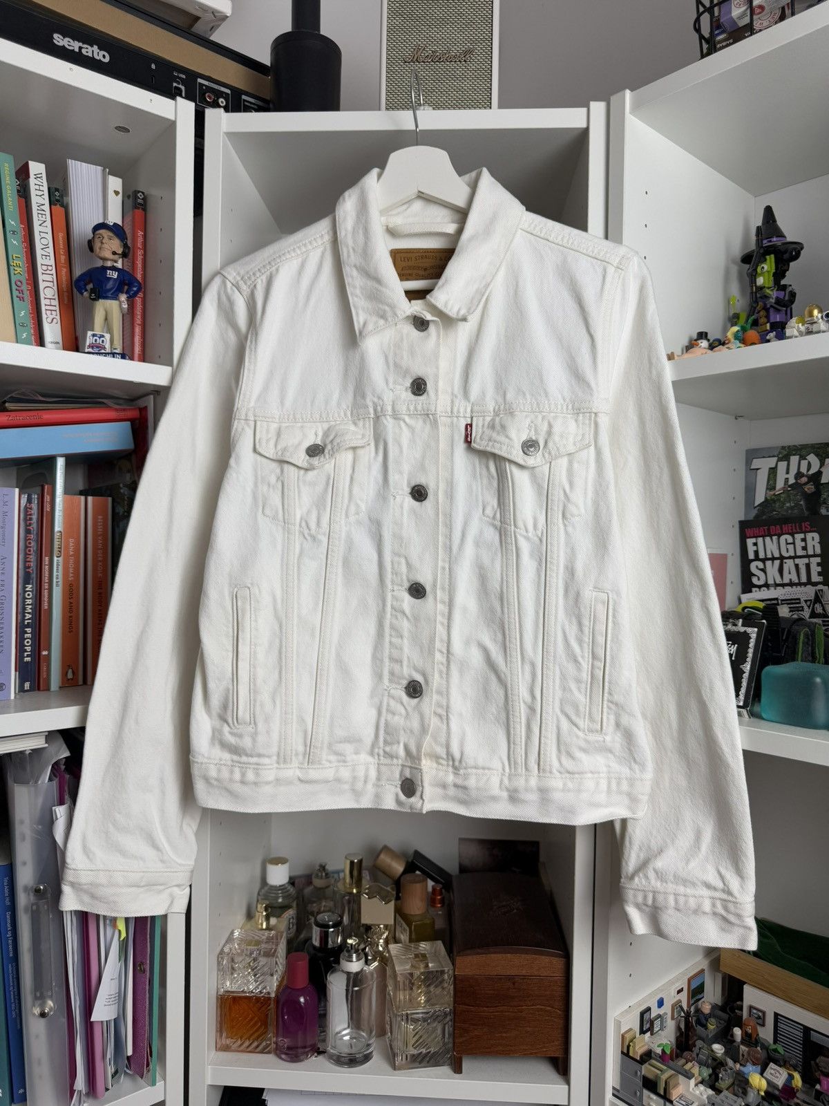 Levi's × Levi's Vintage Clothing Levi’s premium white boxy cropped denim jacket M jeans retro Size M / US 6-8 / IT 42-44 - 1 Thumbnail