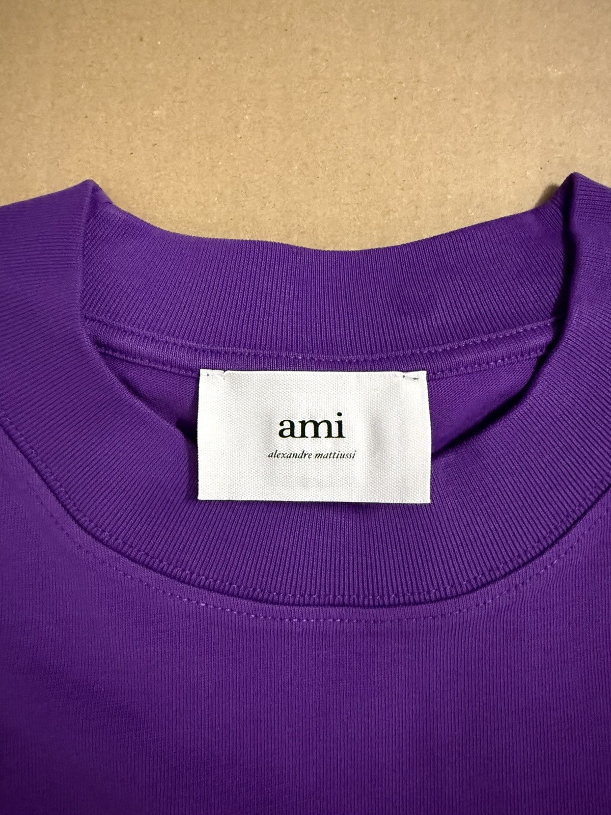 AMI Ami Paris Tonal Heart T-Shirt NEW Size US L / EU 52-54 / 3 - 3 Thumbnail