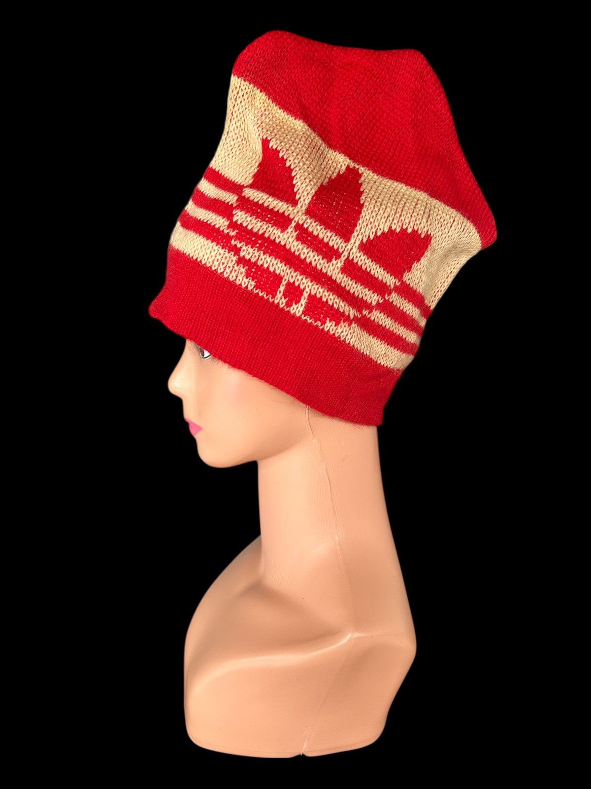 Kapital Mohawk Vintage ADIDAS knitted Beanie Hats Size ONE SIZE - 1 Thumbnail