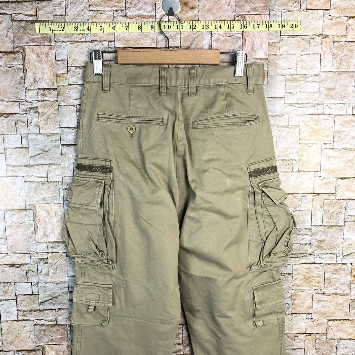 Japanese Brand DL Japan streetwear Brown Cargo Multipocket Pants #A457 Size US 29 - 15 Thumbnail