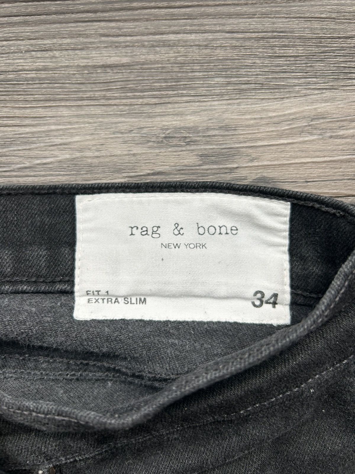 Rag & Bone Black Rag & Bone Extra Slim Jeans Size US 34 / EU 50 - 5 Thumbnail