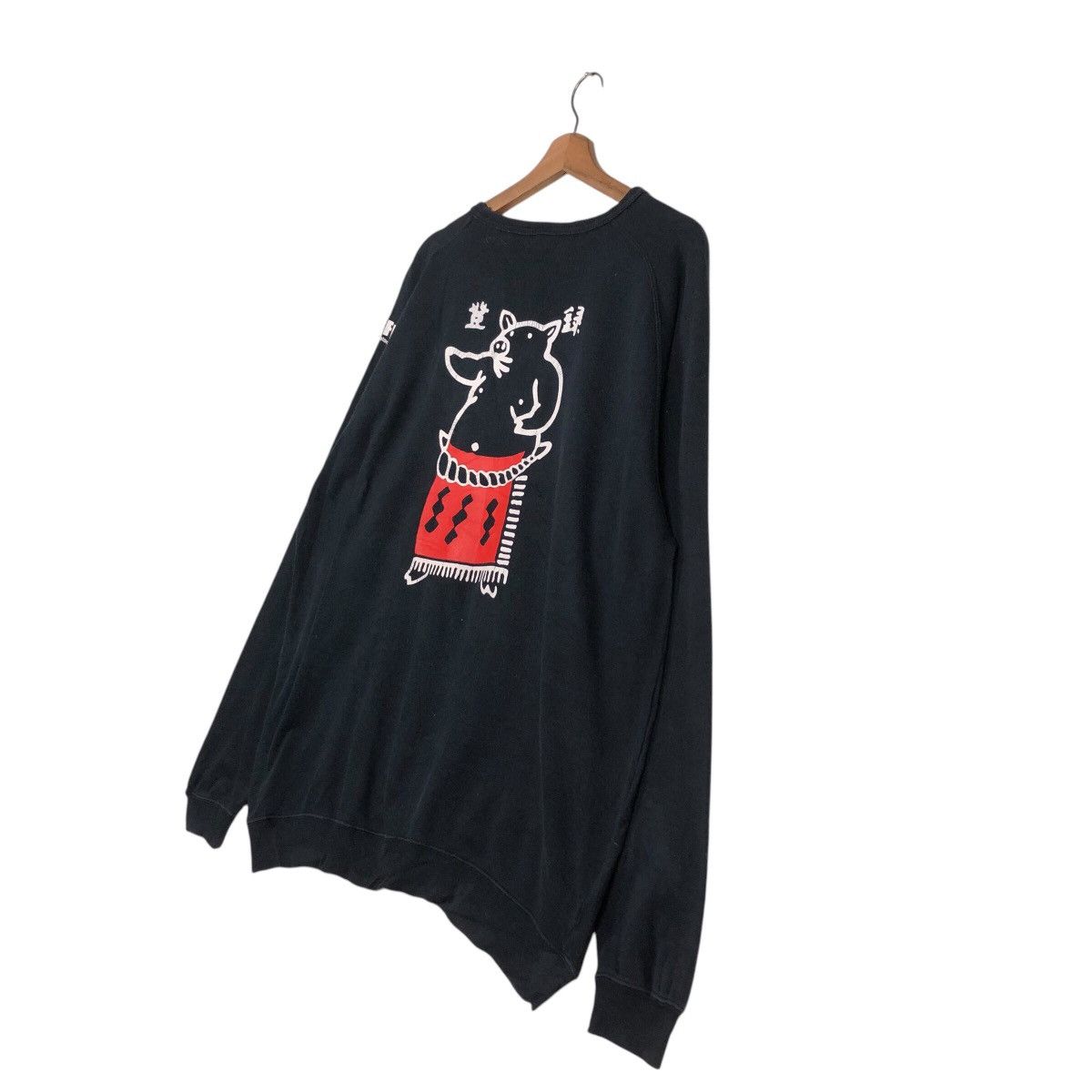 Japanese Brand × Vintage 📌Vintage Sweatshirt Yabaton Big Logo Cartoon Network Size US L / EU 52-54 / 3 - 11 Thumbnail