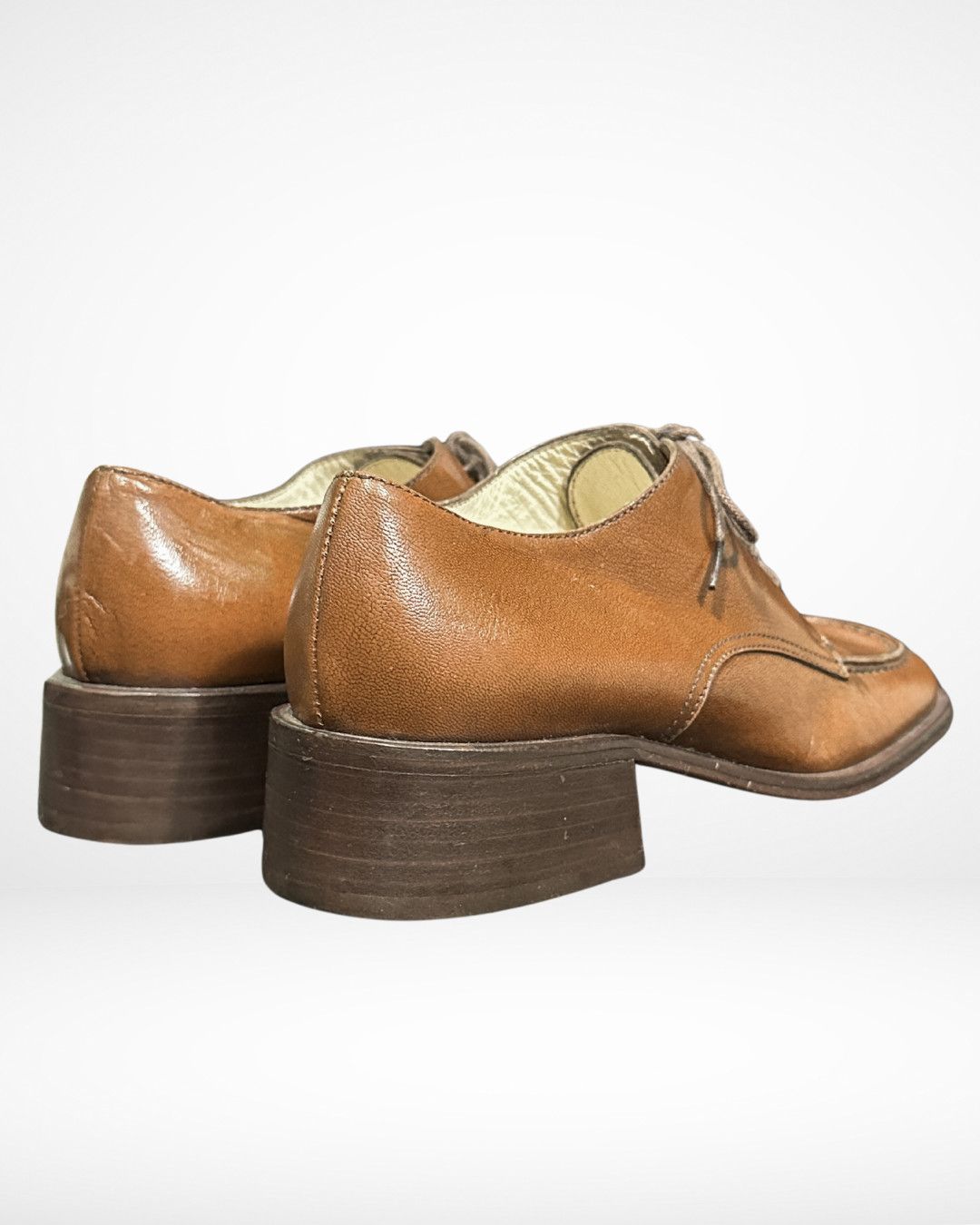 Miu Miu FW96 Square Toe Heeled Loafers Size US 6 / IT 36 - 5 Thumbnail