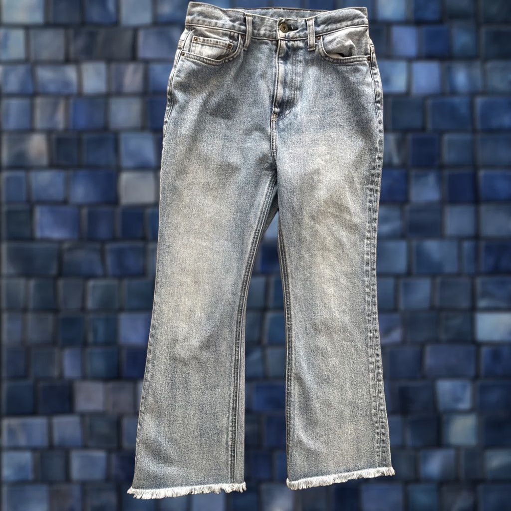 Vintage Maison de Reefur Jeans Womens High Rise Cropped Bootcut 27x25 Light Wash Denim Blue City Punk Rock School Designer 90s - Womens Size 27" / US 4 / IT 40 - 1 Thumbnail