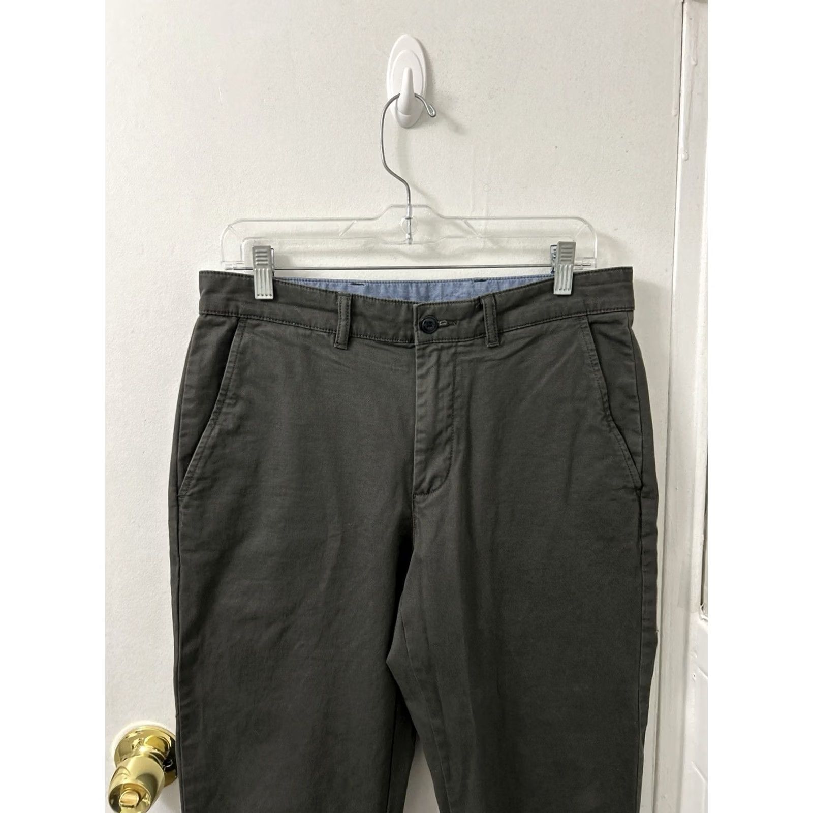 Vintage L.L.Bean Khakis Pants Mens Gray 32x28 Standard Fit Chino Stretch Size US 32 / EU 48 - 2 Thumbnail