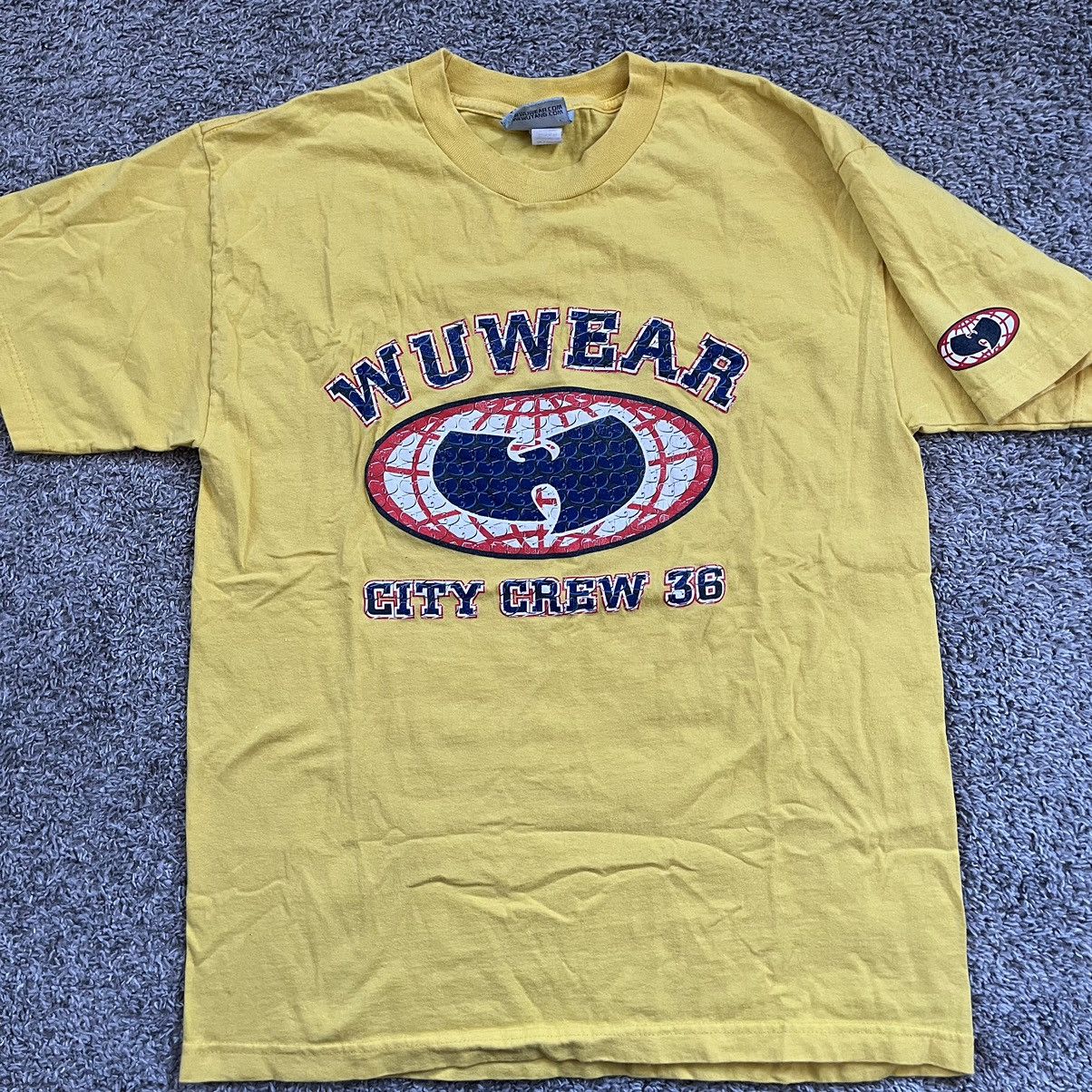 Wu-Tang Clan 🔴Wu-Wear Yellow Shirt Size Large Wu-Tang Vintage 90’s Rare Size US L / EU 52-54 / 3 - 6 Thumbnail