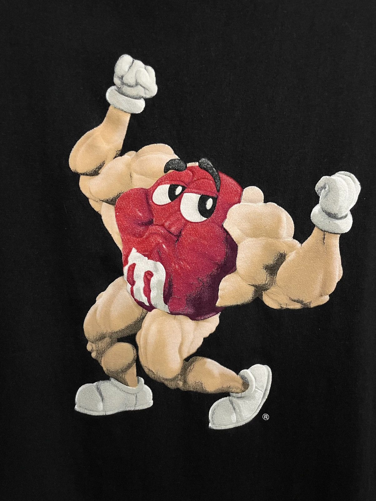 Vintage Vintage 00s M&Ms Made In USA Gym Bodybuilding Muscle T-Shirt Size US XL / EU 56 / 4 - 3 Thumbnail