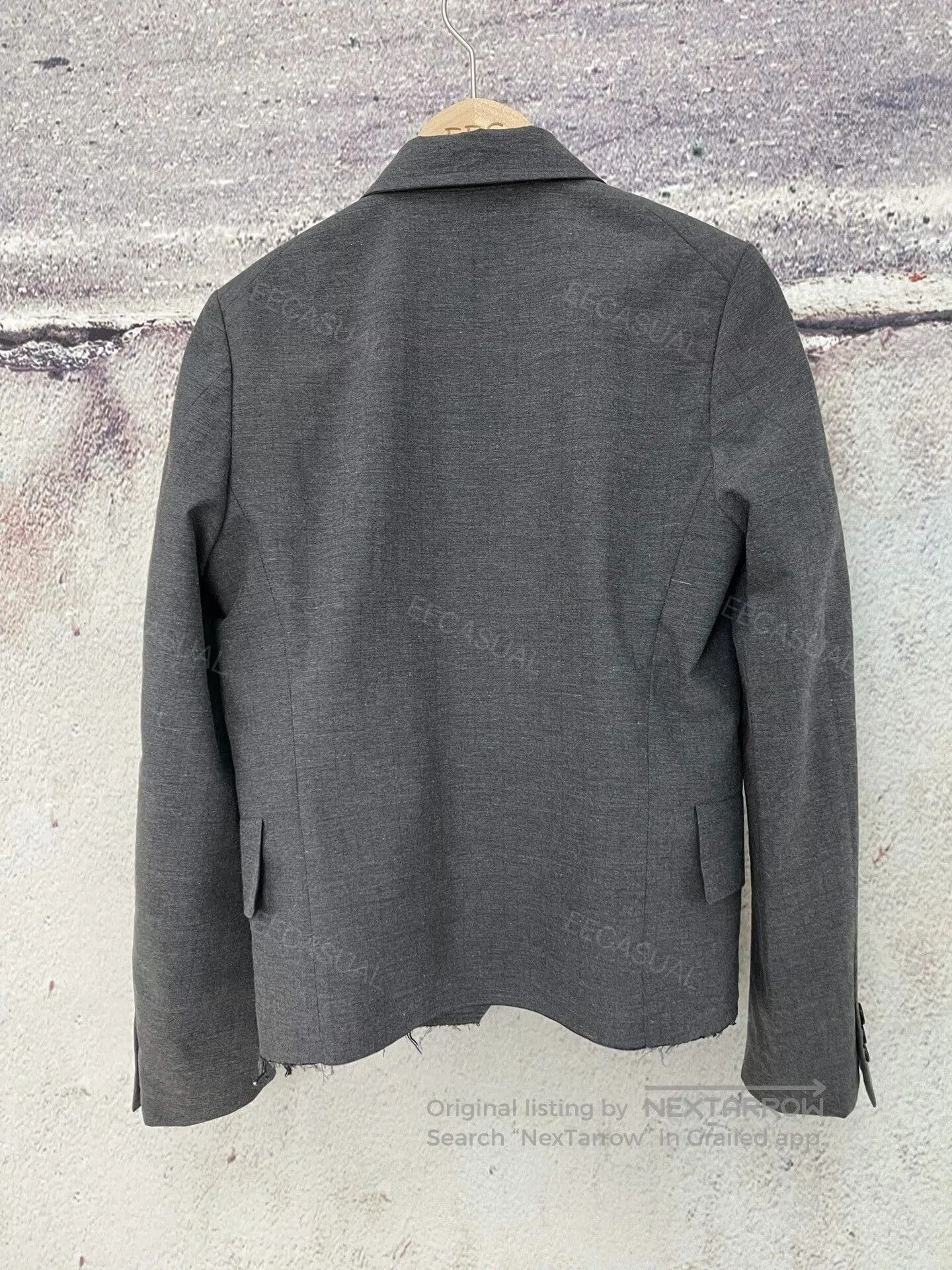 CDG by Comme des Garcons CDG Gray Asymmetrical Blazer. Size US XS / EU 42 / 0 - 2 Thumbnail