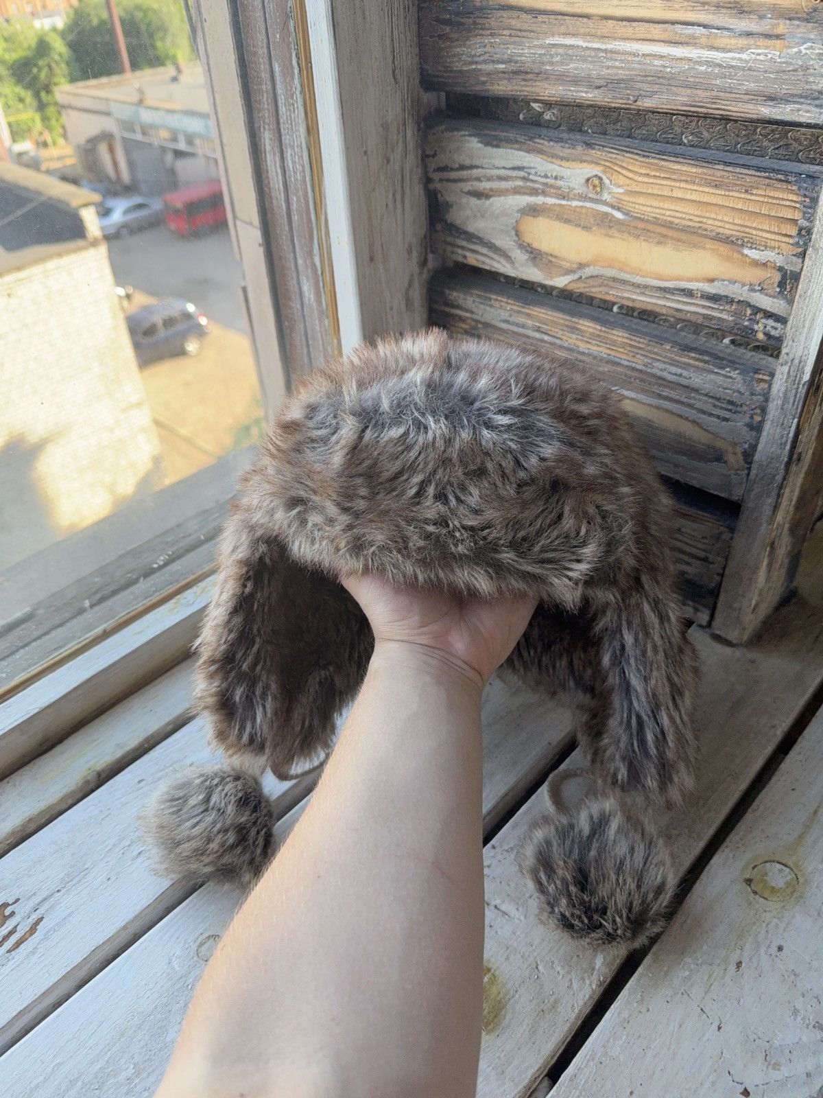 Japanese Brand Y2K Faux Fur Ushanka Vintage Fuzzy Warm Trapper Hat S size Size ONE SIZE - 5 Thumbnail