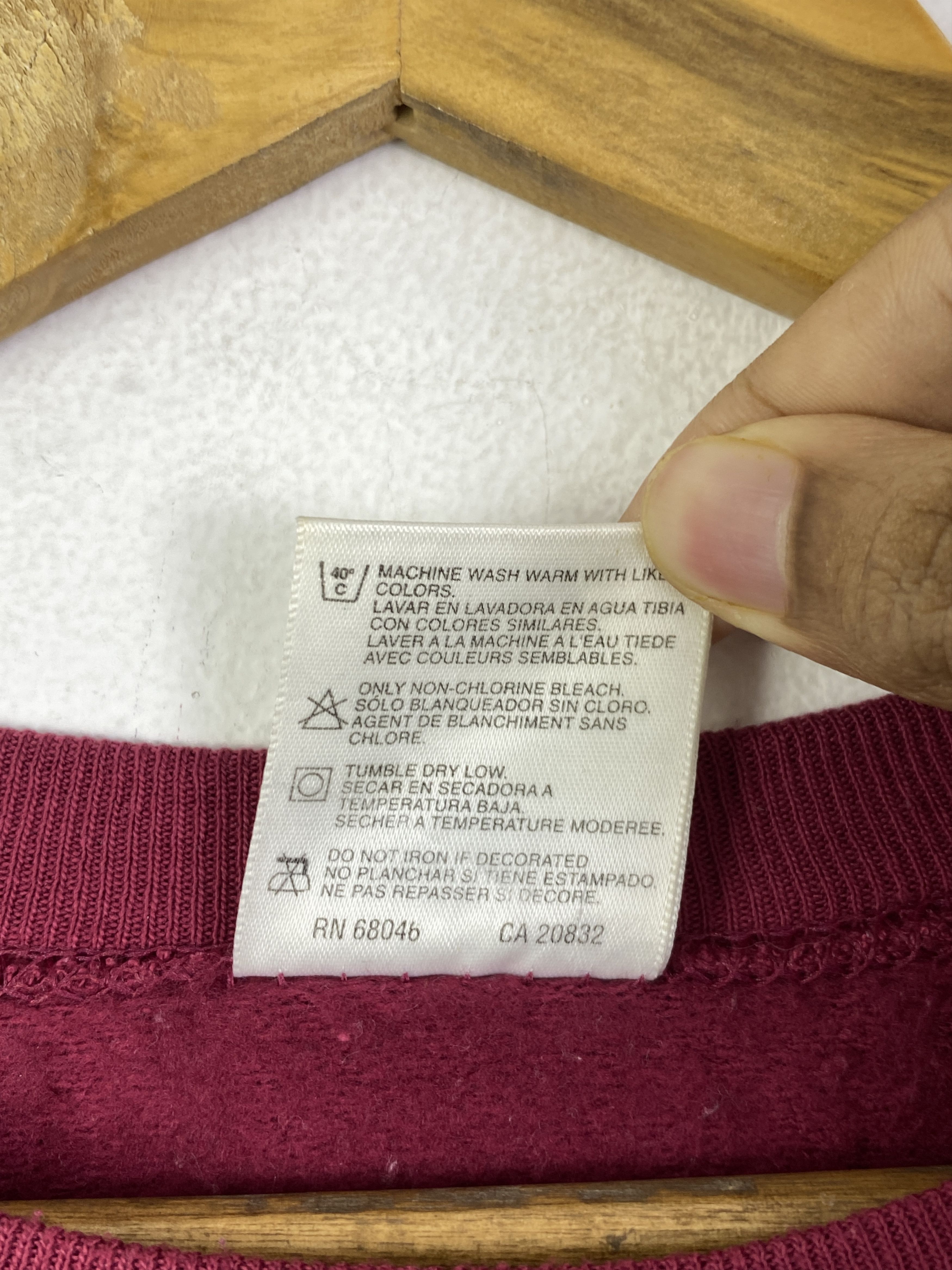 Vintage Vintage 90s Tultex Plain Pullover Sweatshirt SH0283 Size US XL / EU 56 / 4 - 6 Thumbnail