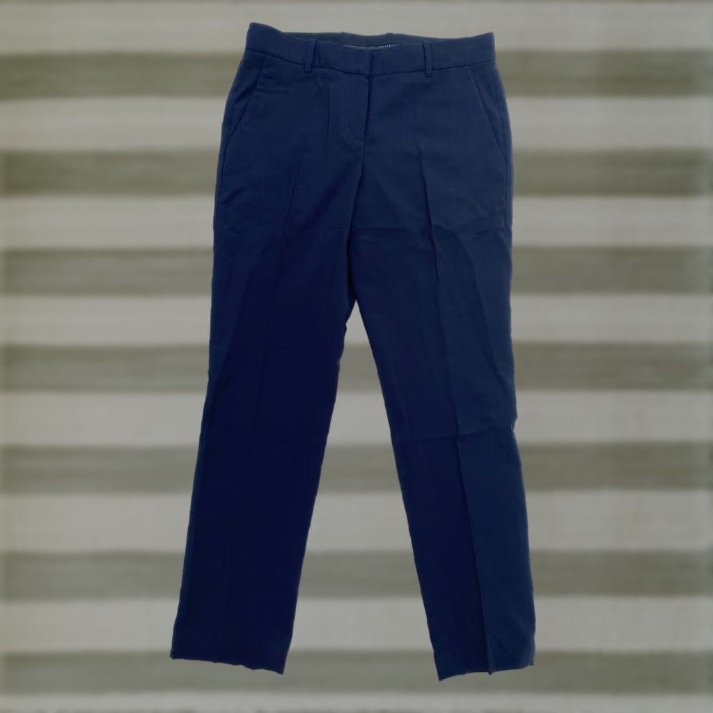 Theory VINTAGE Theory Women's Pleated Pants 100% Wool Navy Size 4 Dress Pants Womens Mens Size 27" / US 4 / IT 40 - 1 Thumbnail