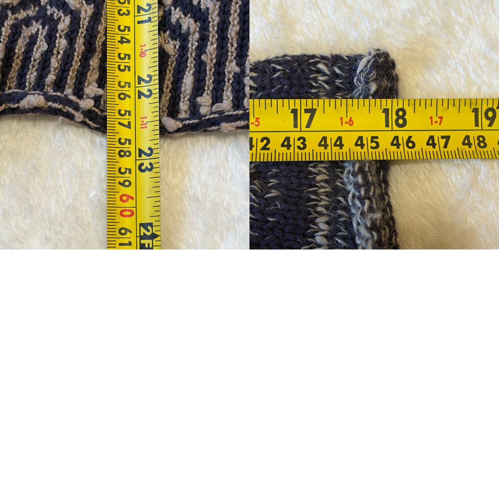 Free People Free People Sweater Womens Small Multicolor Cowl Neck Patchwork Nordic Knit Boho Size S / US 4 / IT 40 - 8 Thumbnail