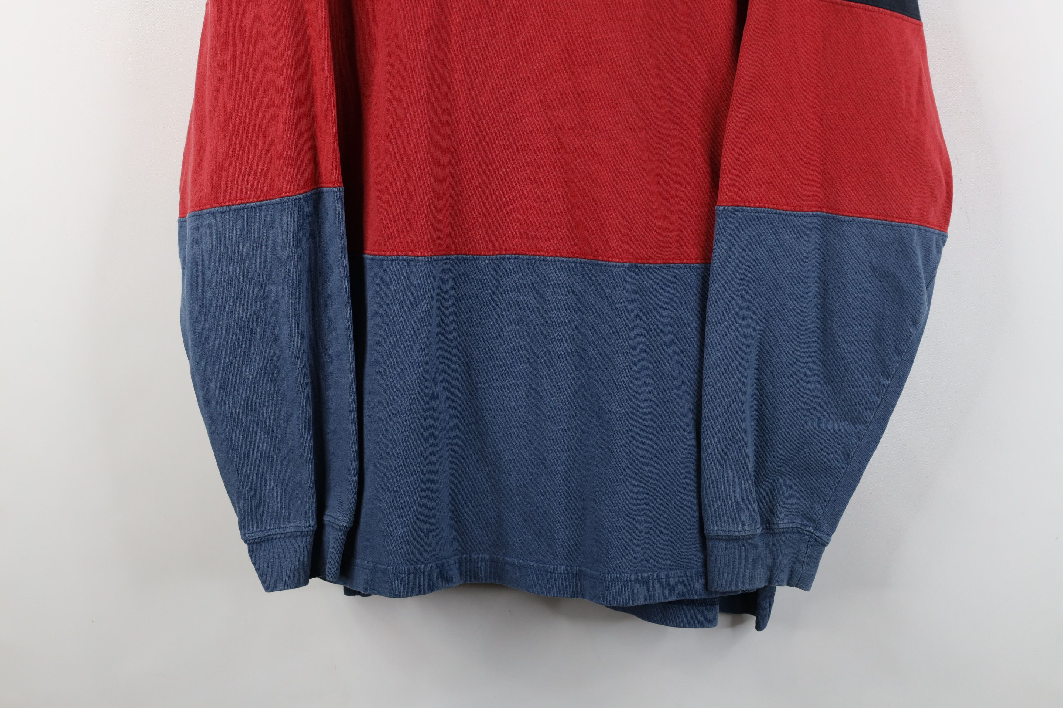 Vintage Vintage 90s Streetwear Block Heavy Long Sleeve Rugby Polo Size US M / EU 48-50 / 2 - 3 Thumbnail