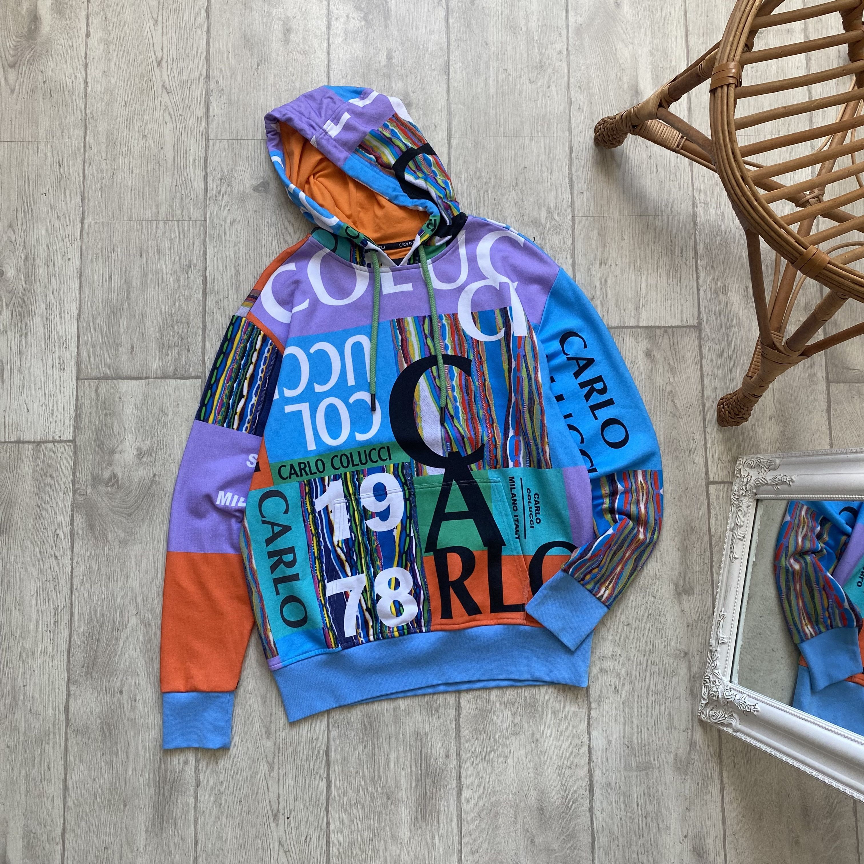 Carlo Colucci 💎RARE Carlo Colucci Hoodie Multicolor sweatshirt Coogi Size US M / EU 48-50 / 2 - 1 Thumbnail