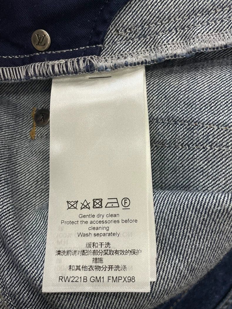 Louis Vuitton Louis Vuitton Blue presbyopic patchwork jeans Size US 38 / EU 54 - 5 Thumbnail