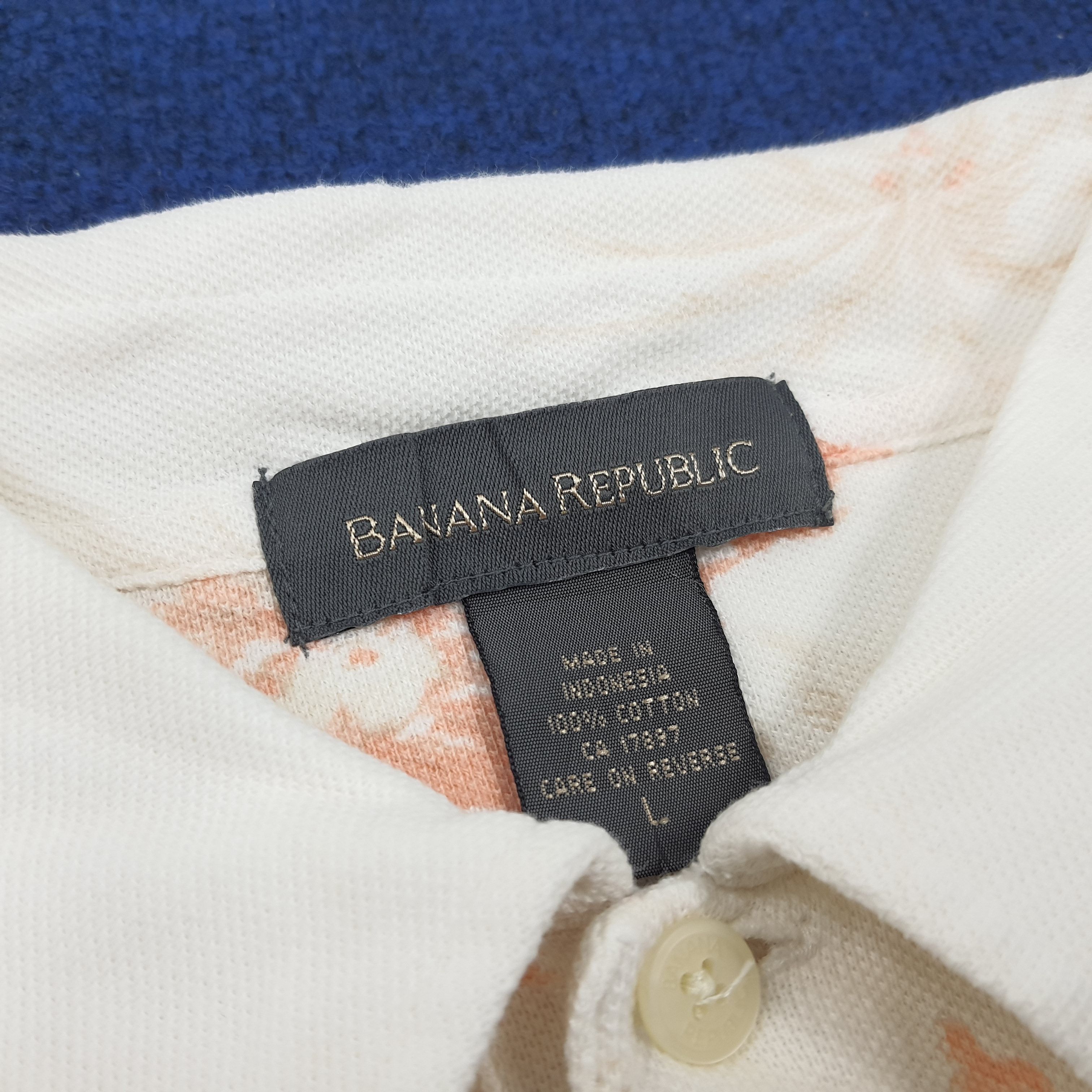 Banana Republic × Vintage Vintage BANANA REPUBLIC Hawaiian Style Design Polos Size US XXL / EU 58 / 5 - 4 Thumbnail