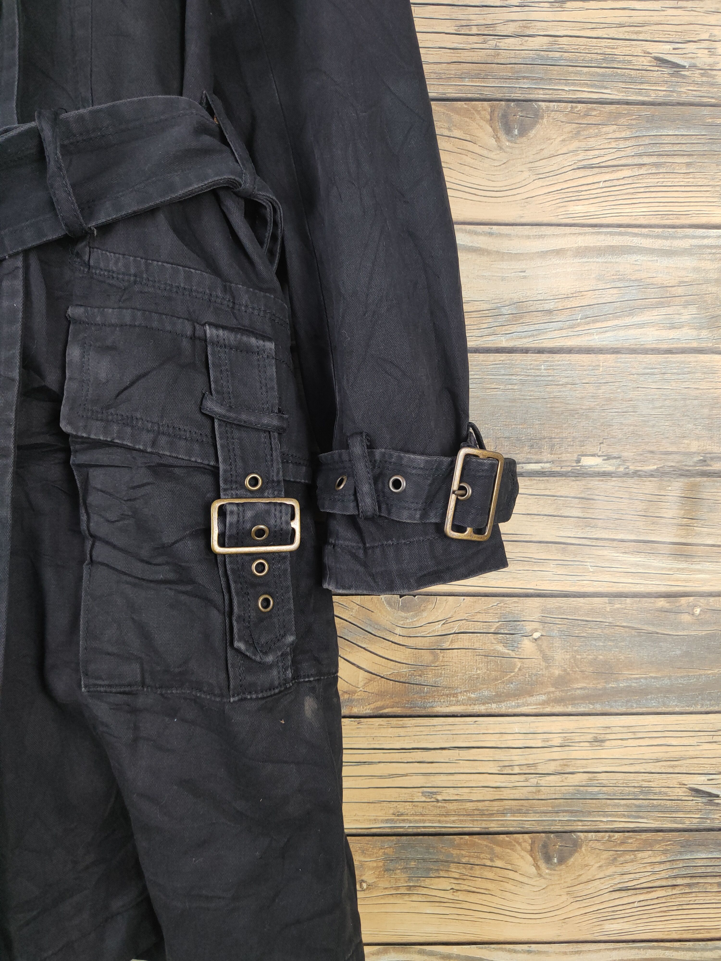 Japanese Brand × Vintage Fakedelic co. Black Coats Design like (Balenciaga fashion) Size S / US 4 / IT 40 - 7 Thumbnail