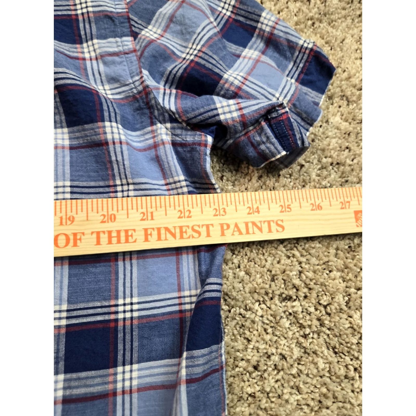 Brooks Brothers Brooks Brothers Shirt Mens L Blue Plaid Button Down Short Sleeve Casual Regular Fit Size US L / EU 52-54 / 3 - 7 Thumbnail