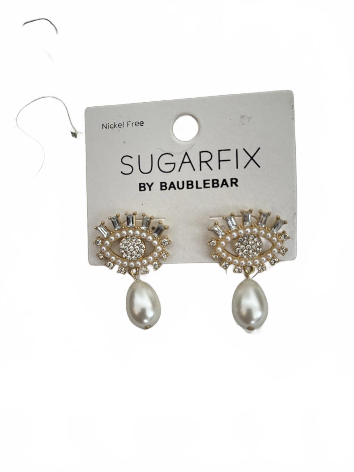 Designer SUGARFIX by Baublebar Elegant Pearl Eye Drop Earrings Size ONE SIZE - 1 Thumbnail