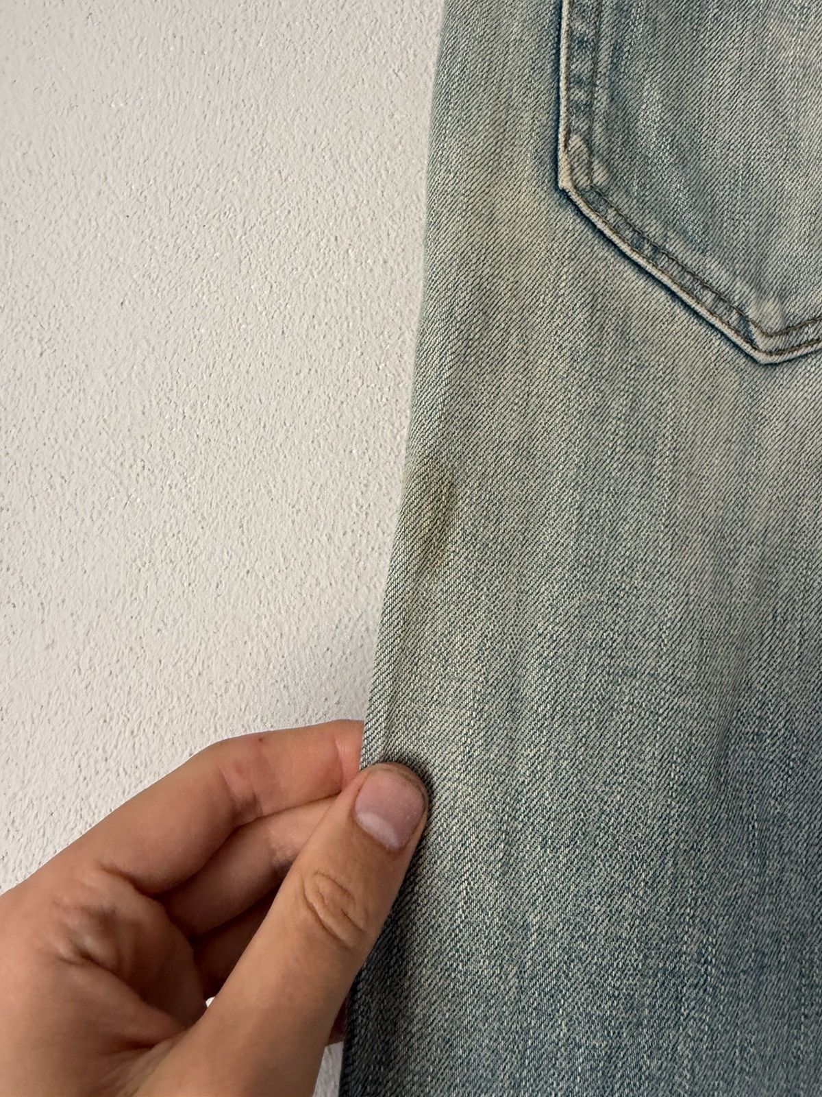 Saint Laurent Paris Distressed Skinny Jeans in Faded Indigo Size US 32 / EU 48 - 13 Thumbnail