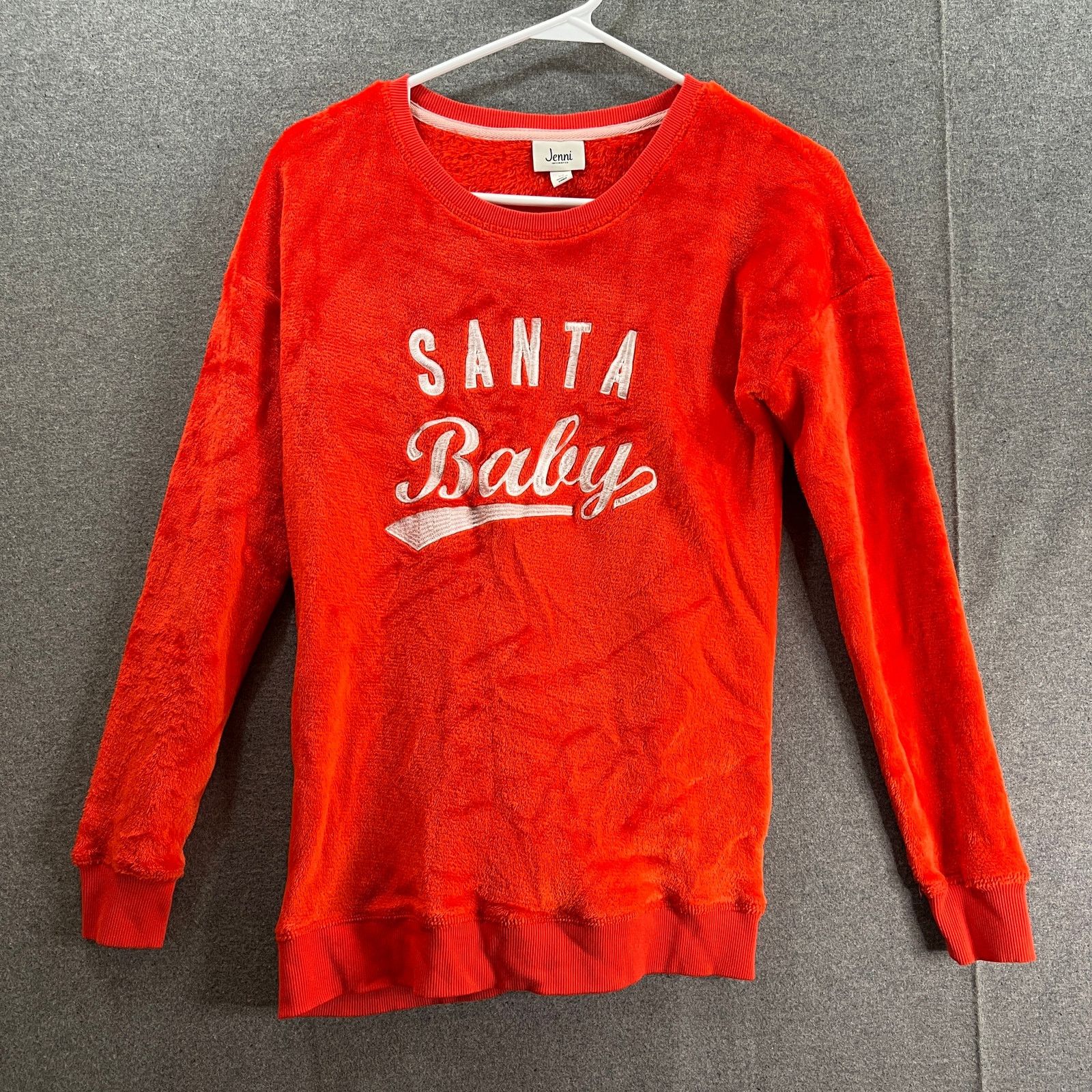 Other Jenni Santa Baby Red Sweater XS Long Sleeve Neck Pullover Size XS / US 0-2 / IT 36-38 - 1 Thumbnail