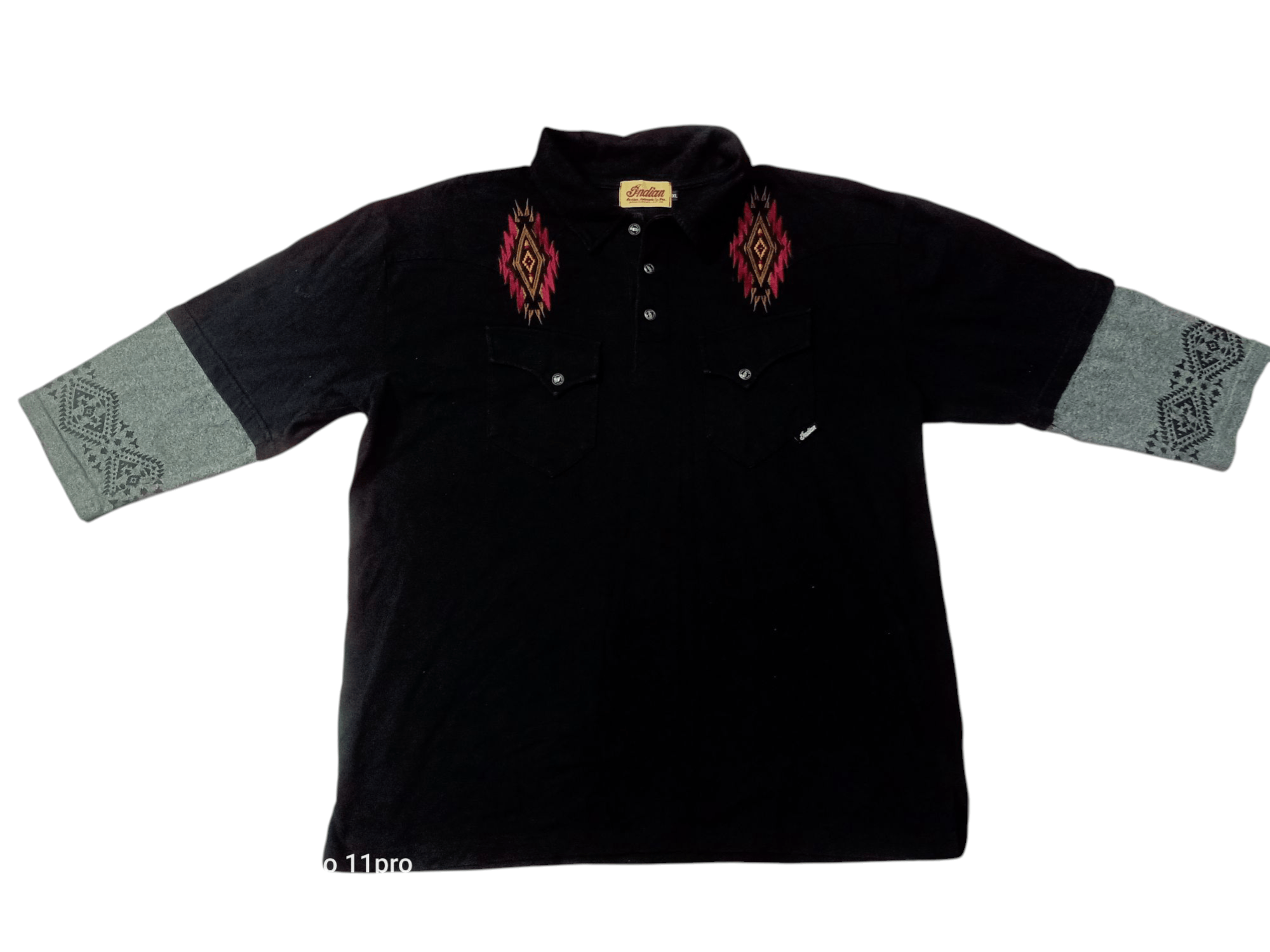 If Six Was Nine × Indian Motorcycle India Motorcyle Double Poket Polo Tee Shirt Size US XL / EU 56 / 4 - 1 Thumbnail