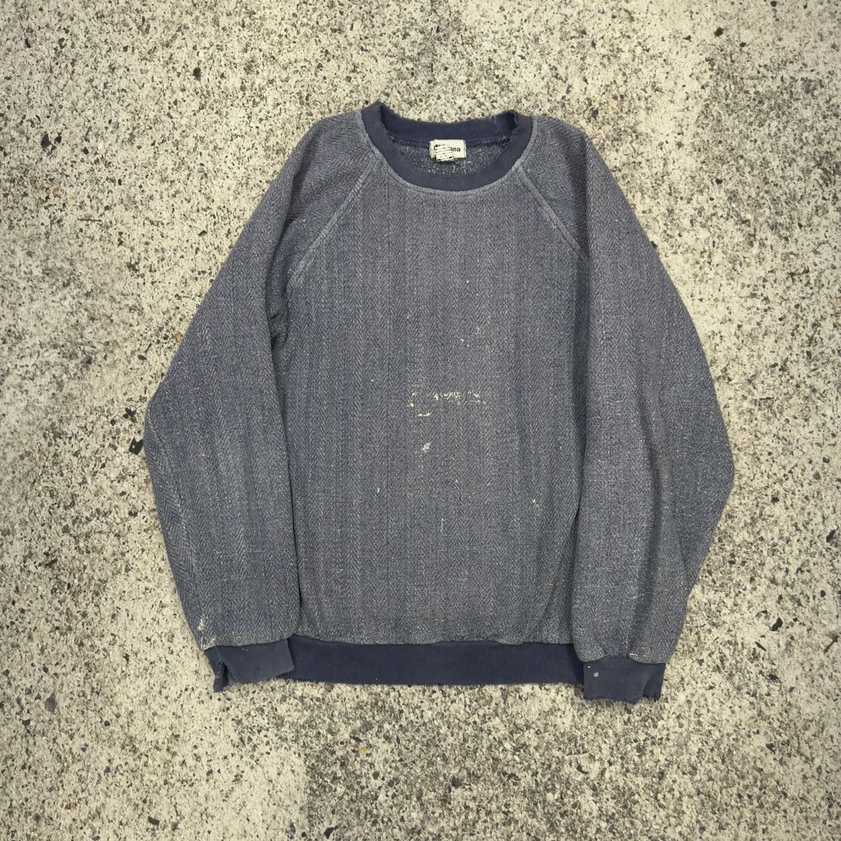 Vintage Thrashed Faded Distressed Blue Sweatshirt ERD Grunge Skater Size US L / EU 52-54 / 3 - 1 Thumbnail