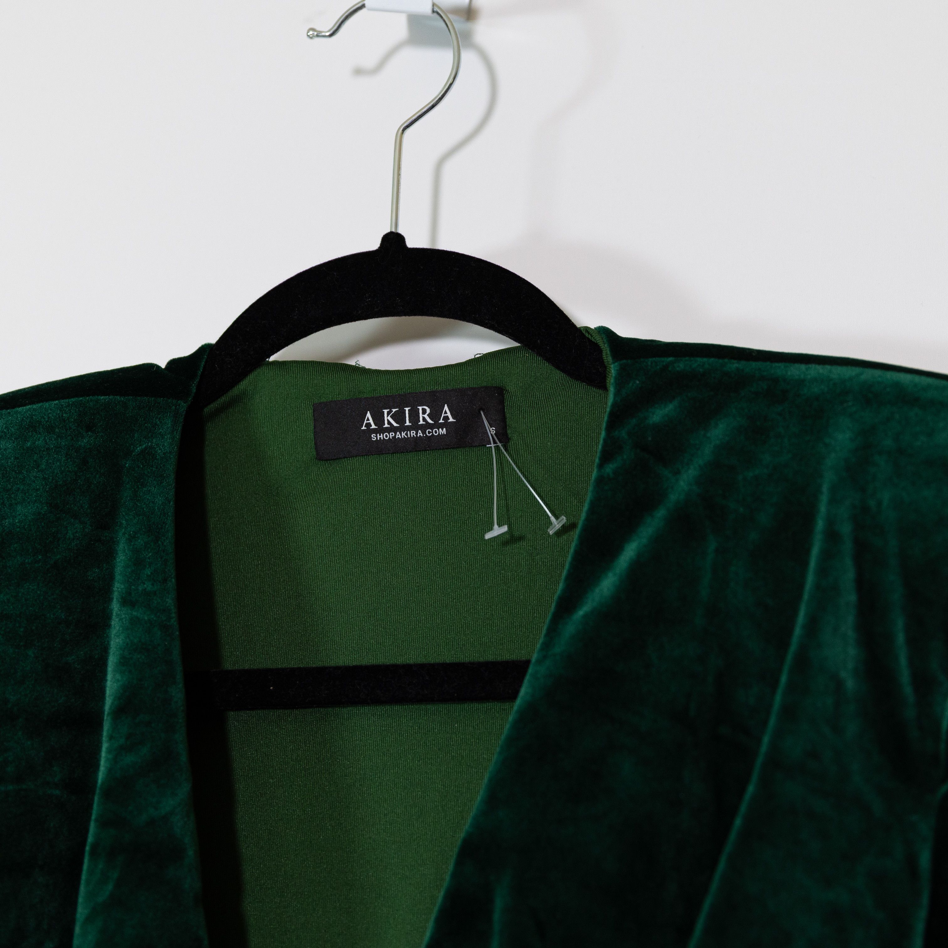 Akira Akira Velvet Velour Draped Ruched Long Size S / US 4 / IT 40 - 2 Thumbnail